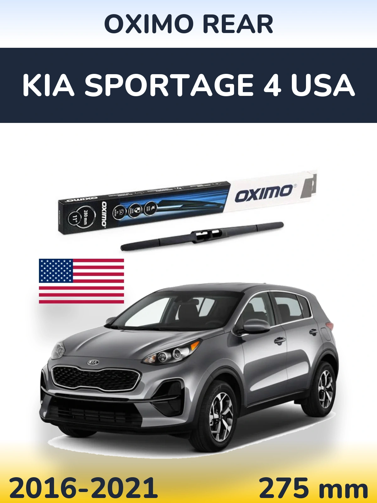Tylna wycieraczka Oximo Rear 280 mm do KIA Sportage 4 USA 2016-2021