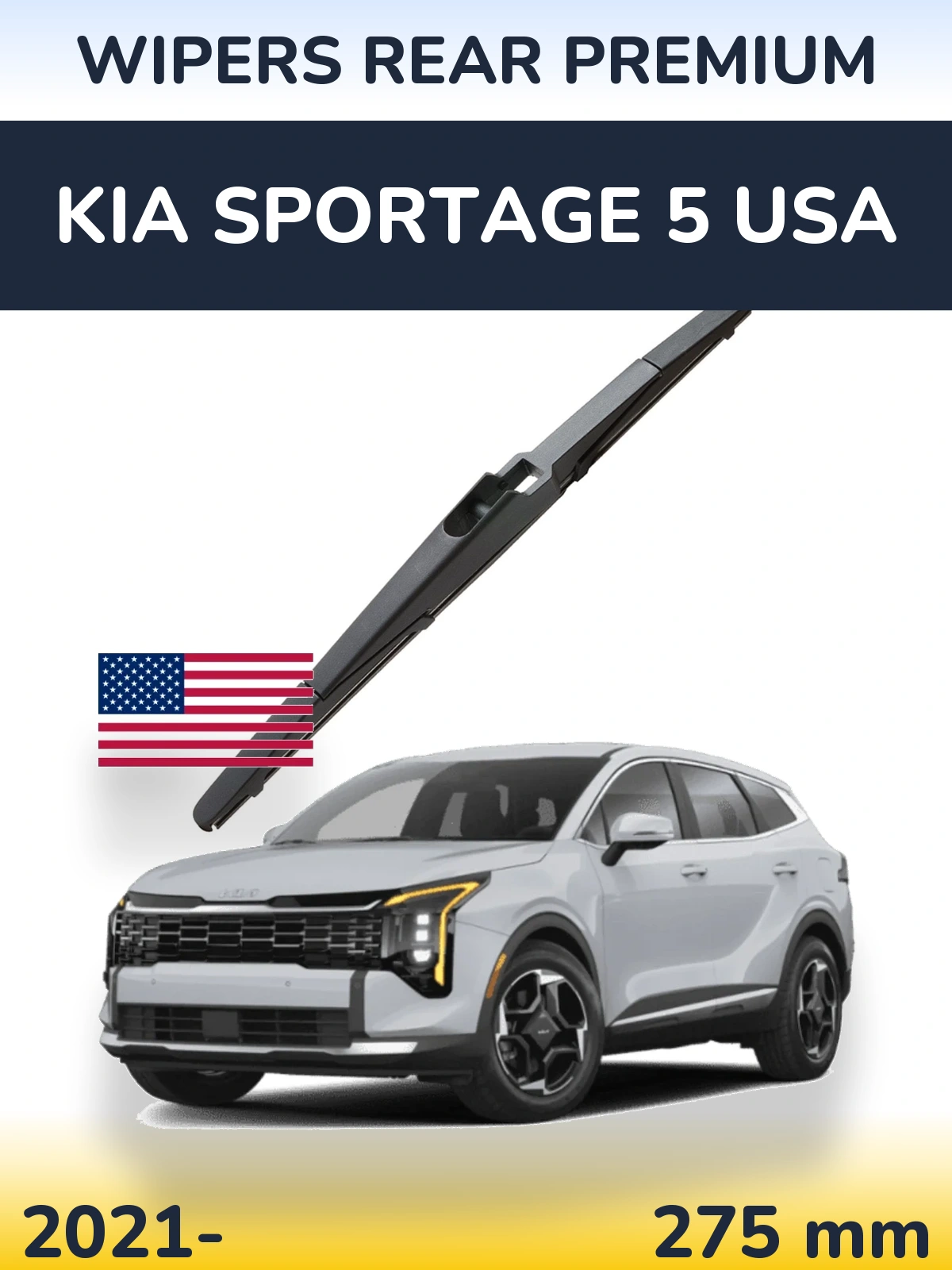 Tylna wycieraczka WIPERS REAR PREMIUM 275 mm do KIA Sportage 5 USA 2021-2026