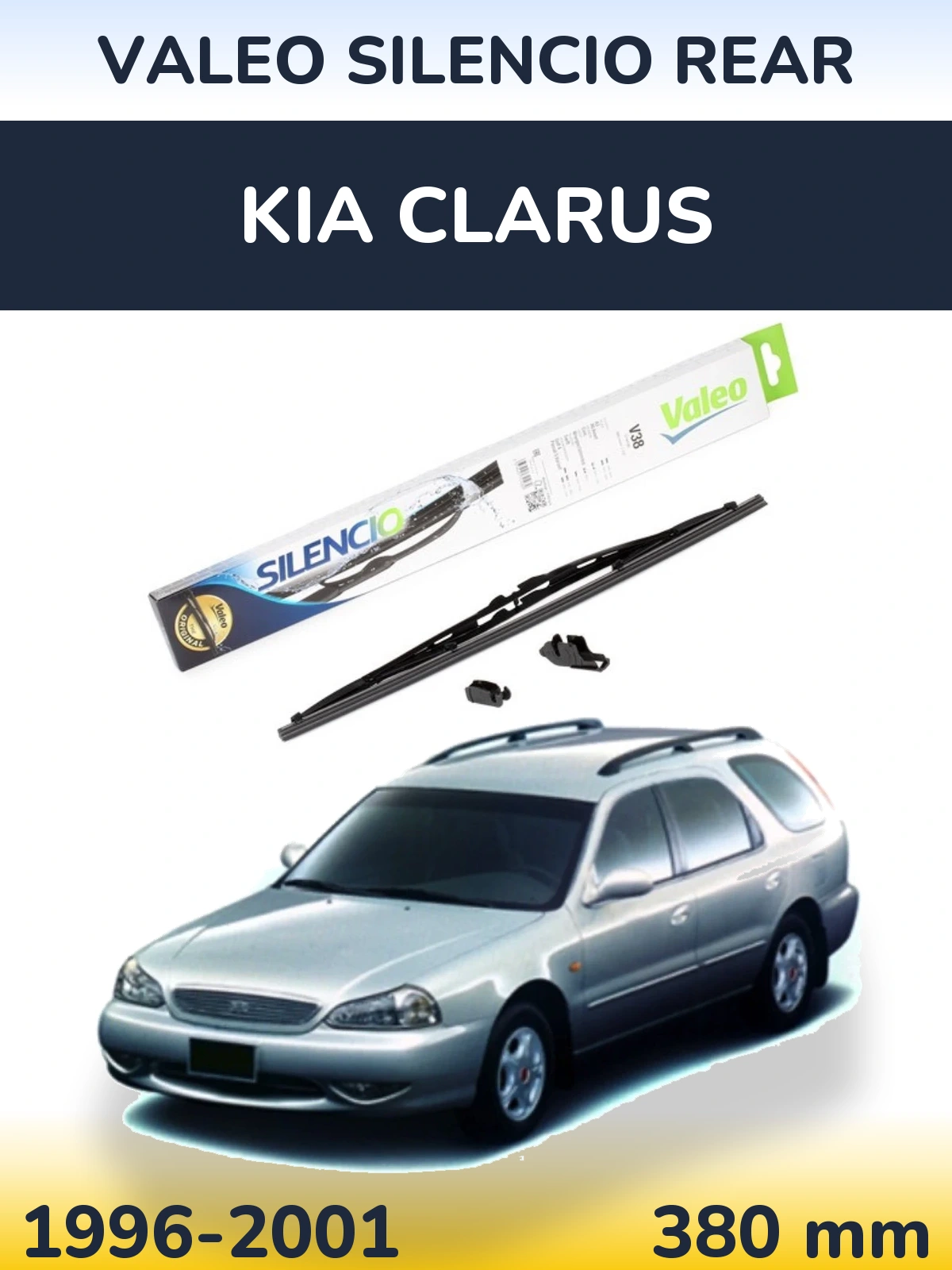 Задня щітка Valeo Silencio Rear 380 мм для KIA Clarus 1996-2001
