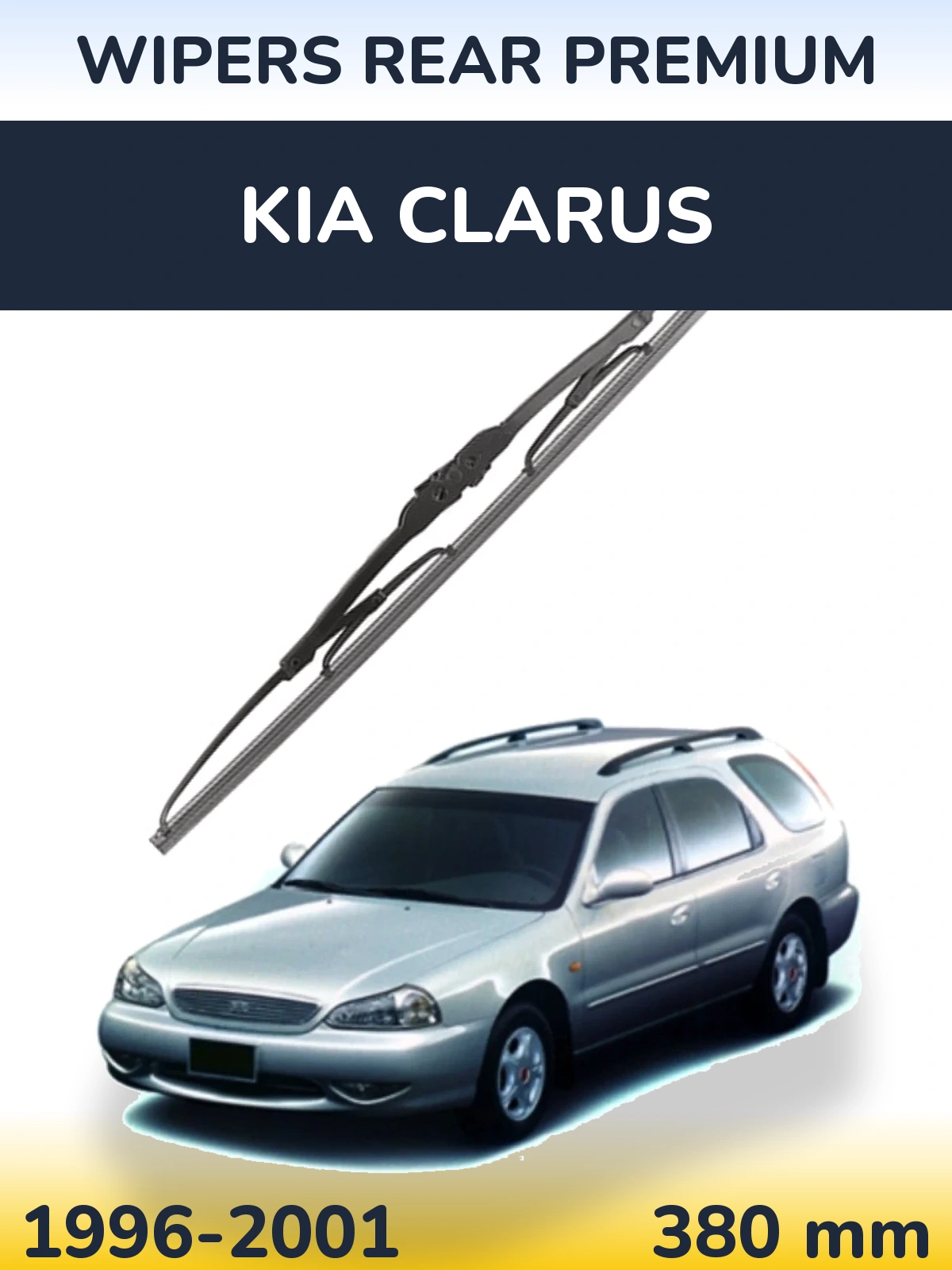 Задня щітка WIPERS REAR PREMIUM 380 мм для KIA Clarus 1996-2001