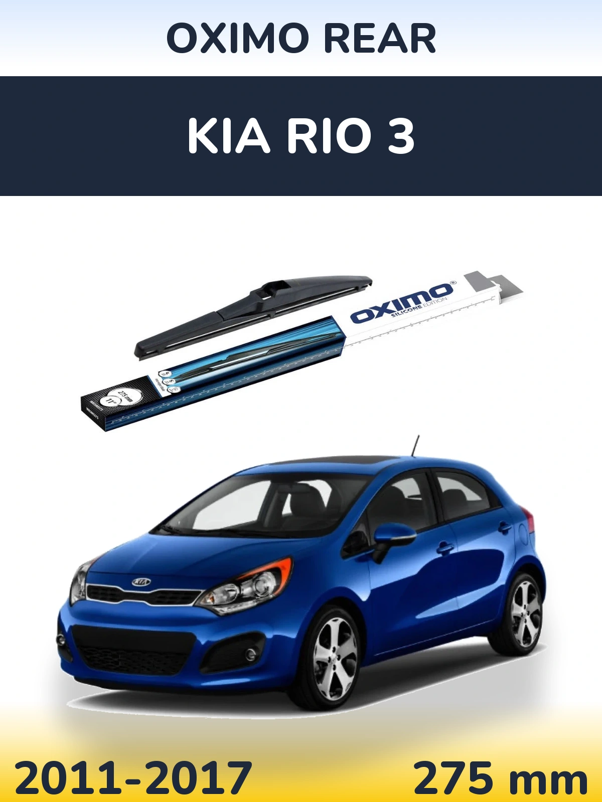 Rear wiper blade Oximo Rear 280 mm for KIA Rio 3 2011-2017