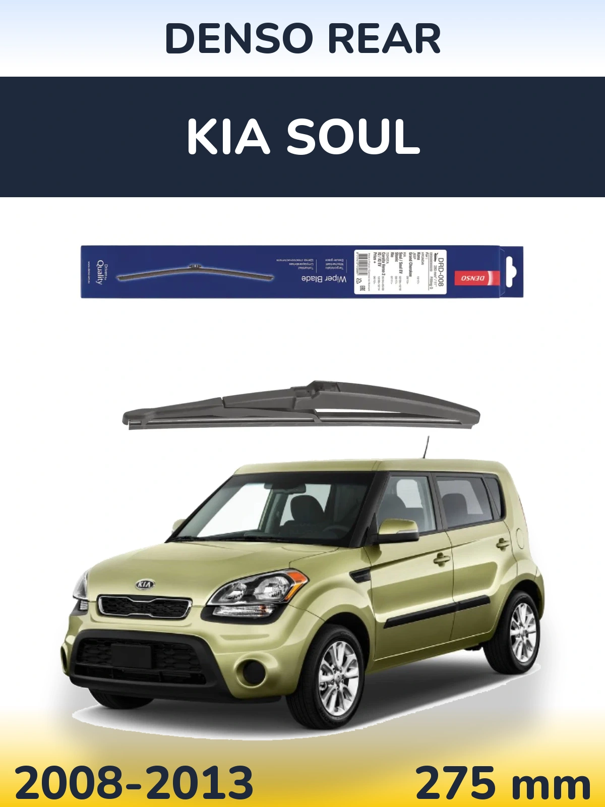 Rear wiper blade Denso Rear 280 mm for KIA Soul 2008-2013