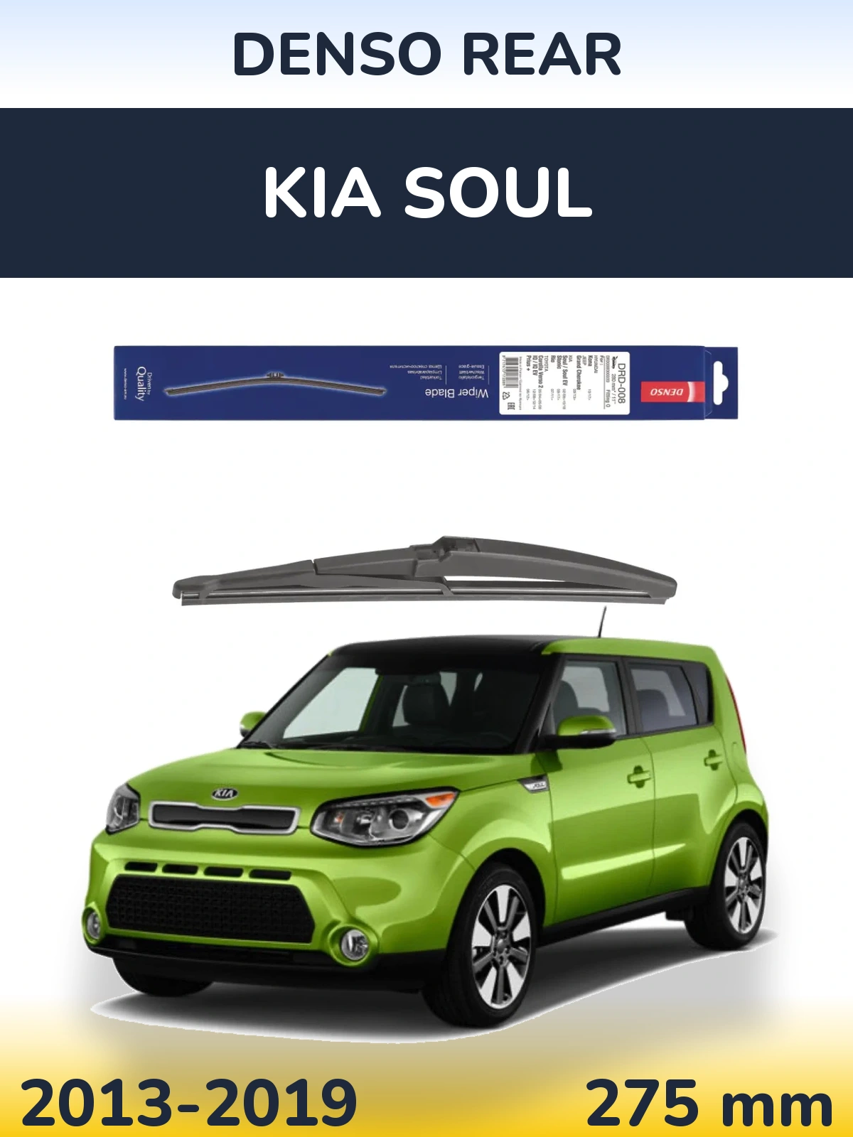 Rear wiper blade Denso Rear 280 mm for KIA Soul 2013-2019