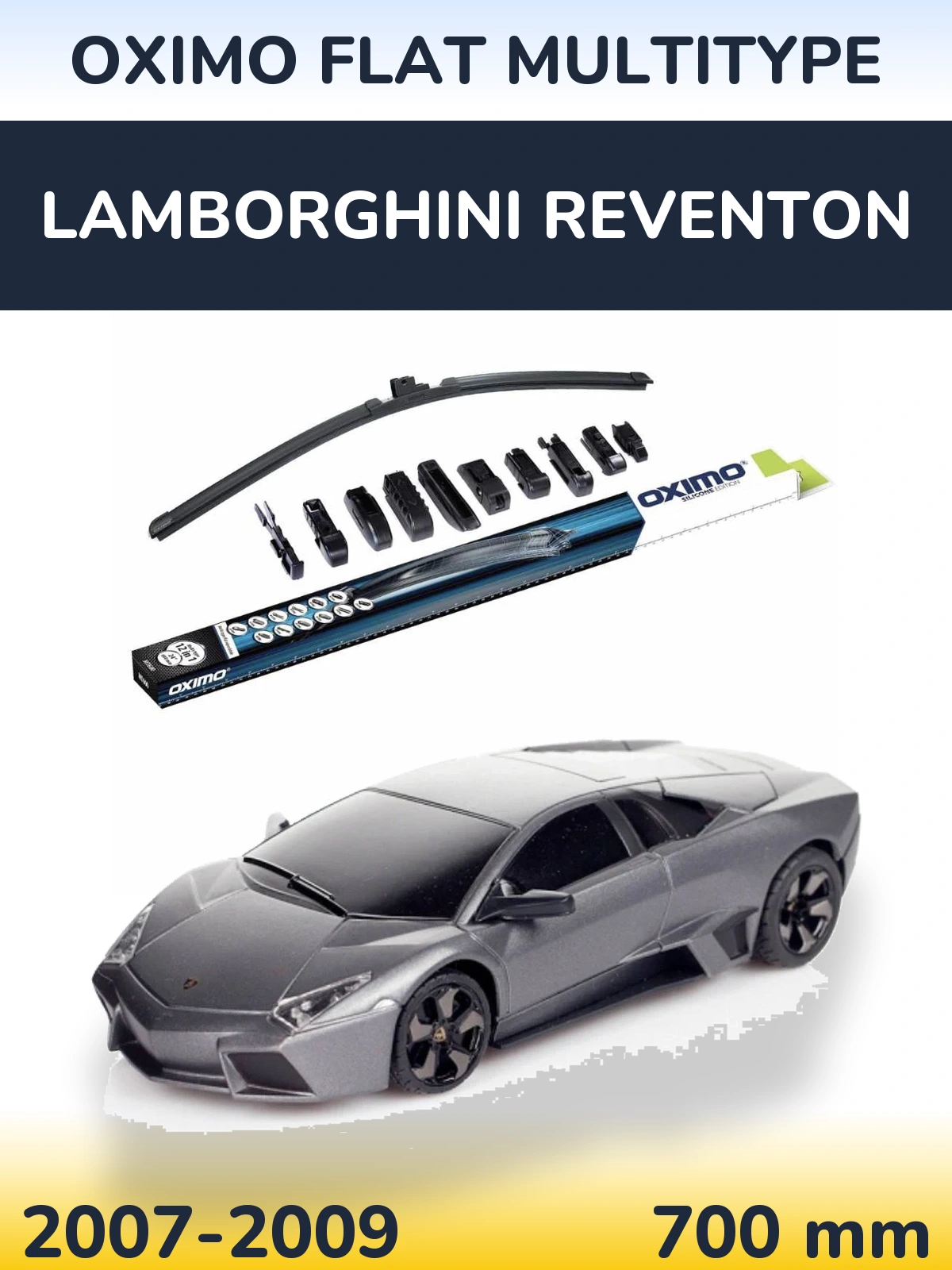 Przednia wycieraczka Oximo Flat MultiType 700 mm do Lamborghini Reventon 2007-2009