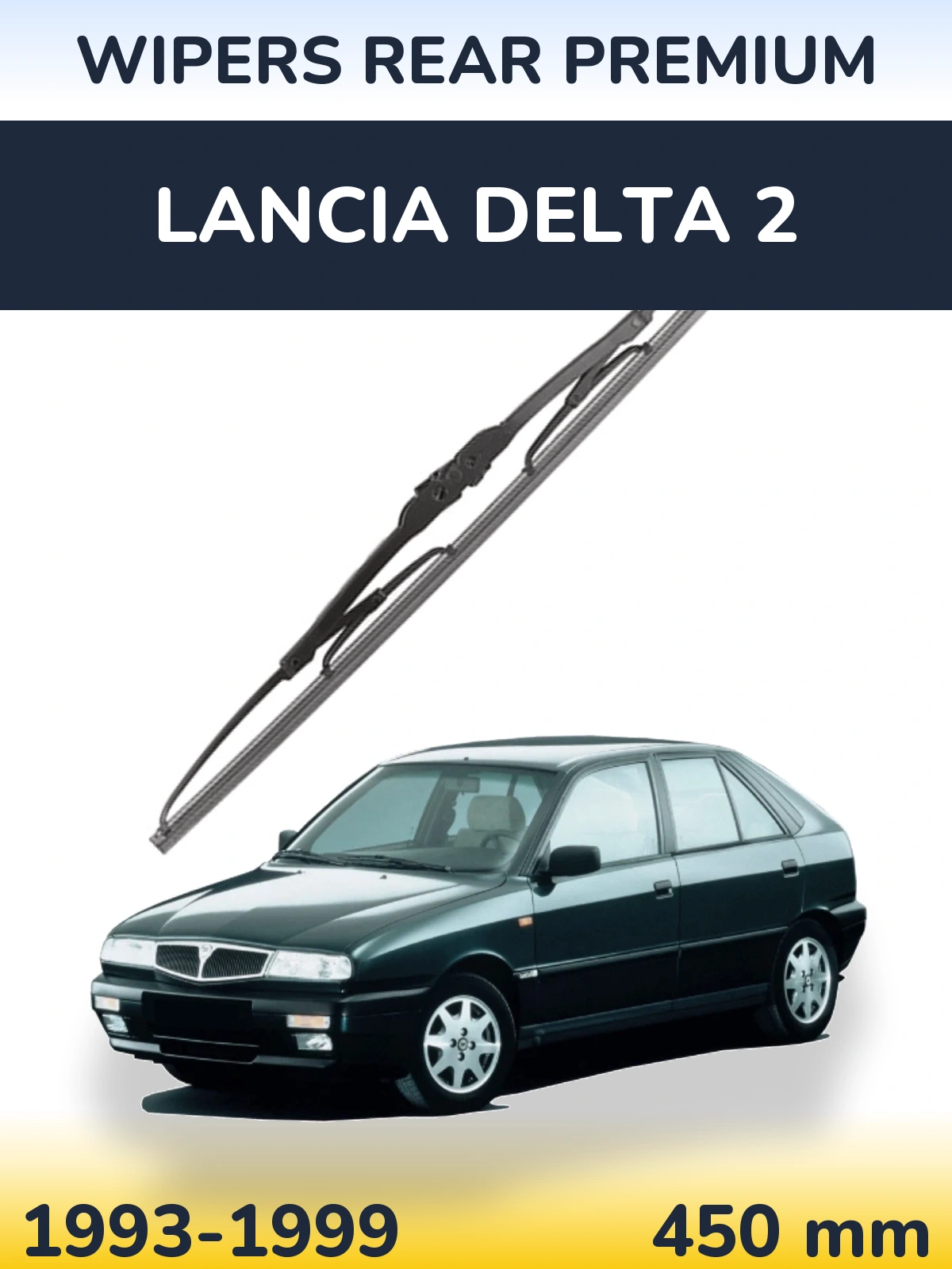Rear wiper blade WIPERS REAR PREMIUM 450 mm for Lancia Delta 2 1993-1999
