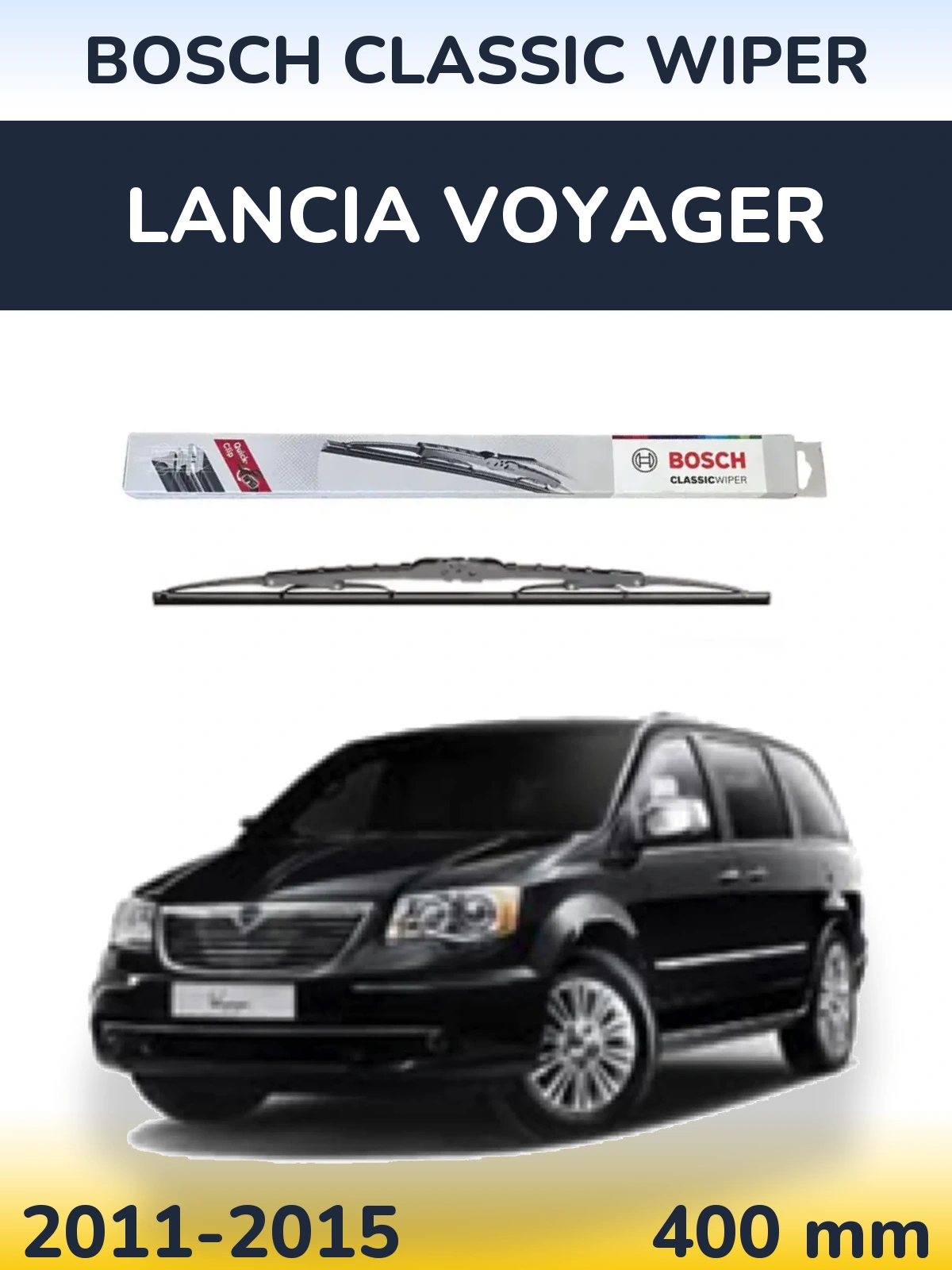 Tylna wycieraczka BOSCH Classic Wiper 400 mm do Lancia Voyager 2011-2015