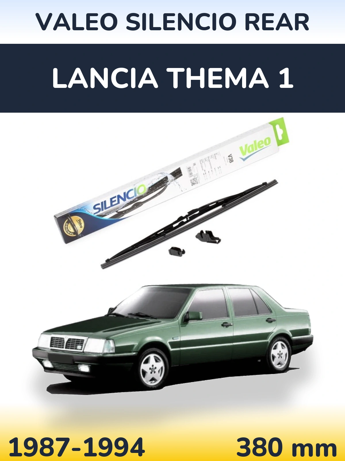 Задня щітка Valeo Silencio Rear 380 мм для Lancia Thema 1 1987-1994