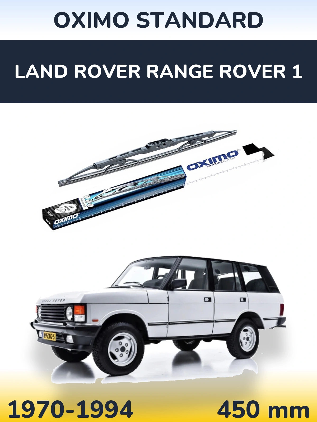 Rear wiper blade Oximo Standard 450 mm for Land Rover Range Rover 1 1970-1994