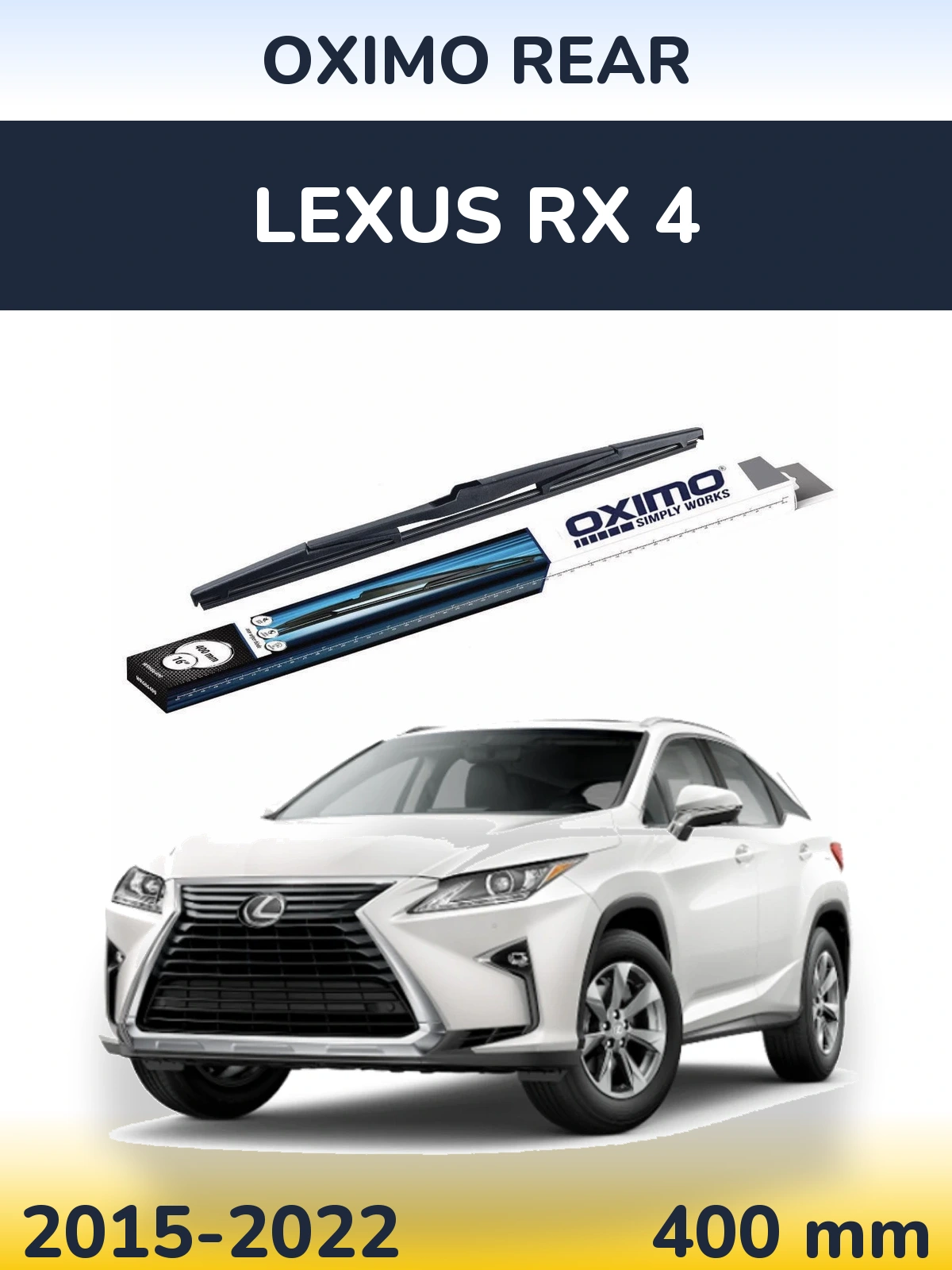 Задний дворник Oximo Rear 400 мм для Lexus RX 4 2015-2022