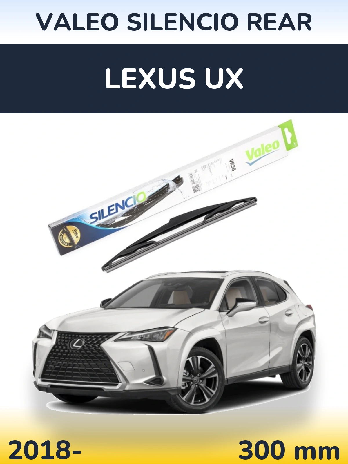 Tylna wycieraczka Valeo Silencio Rear 300 mm do Lexus UX 2018-2026