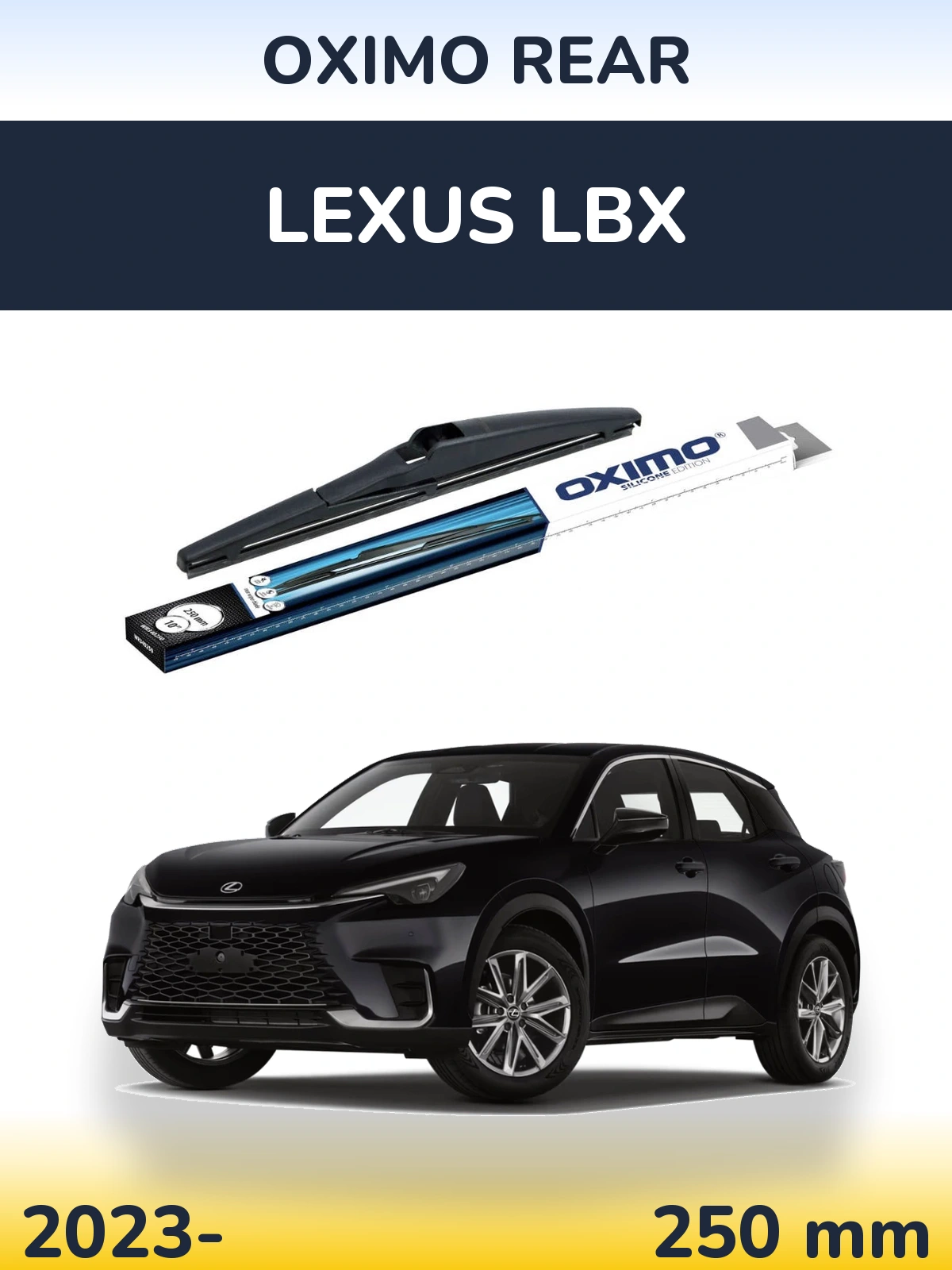 Задний дворник Oximo Rear 250 мм для Lexus LBX 2023-2026