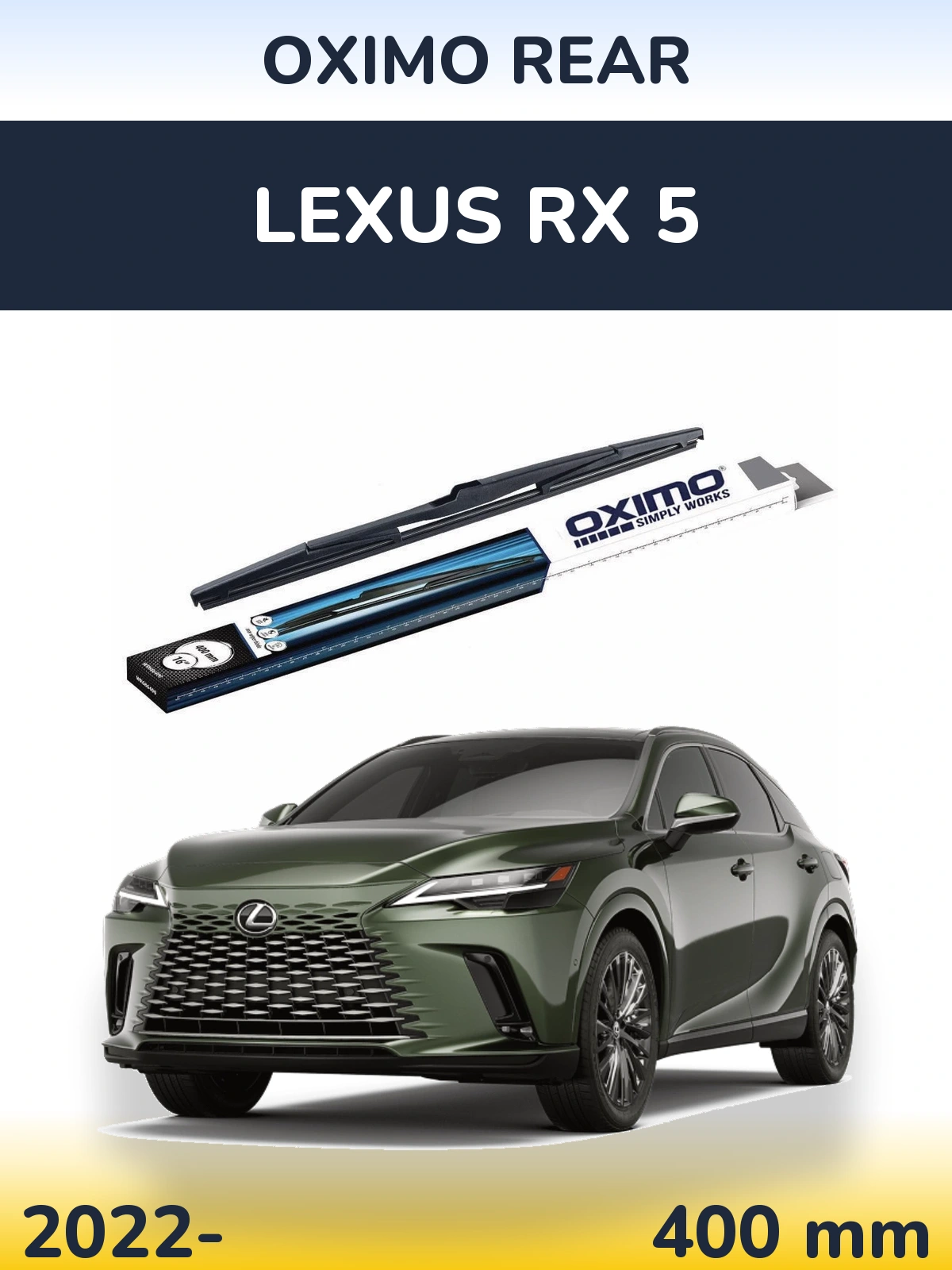 Задний дворник Oximo Rear 400 мм для Lexus RX 5 2022-2026