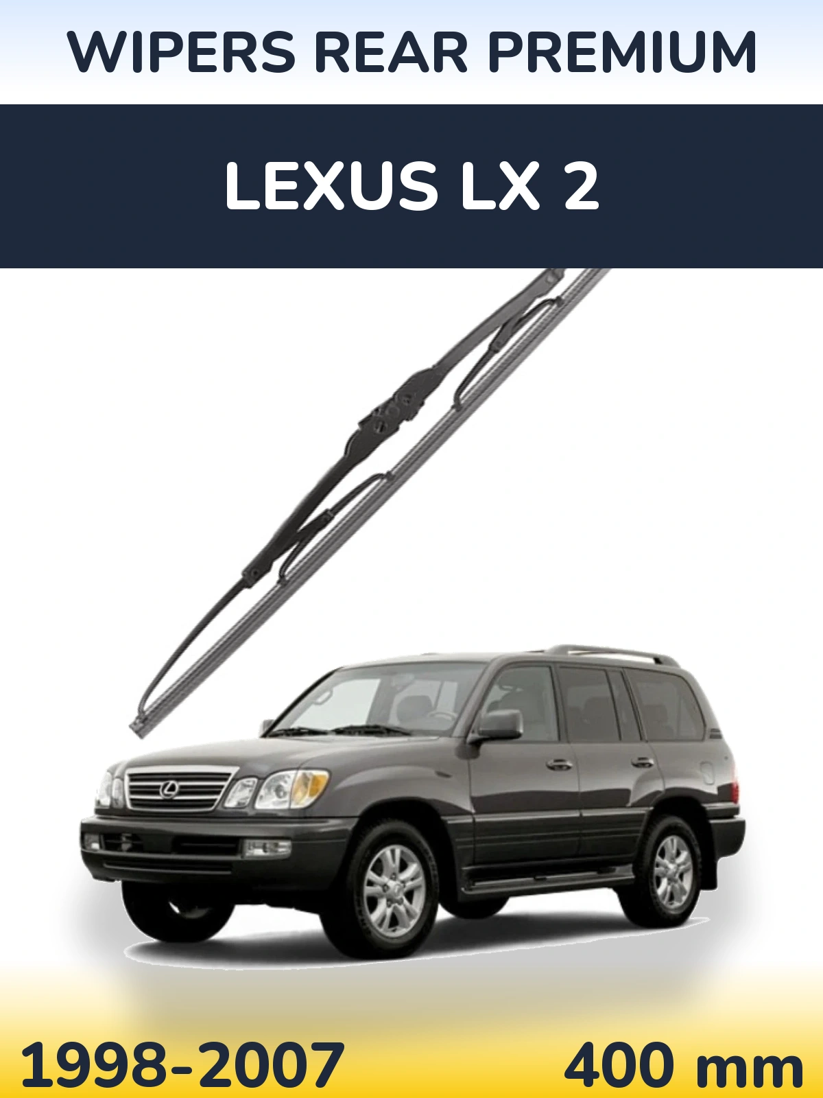 Rear wiper blade WIPERS REAR PREMIUM 400 mm for Lexus LX 2 1998-2007