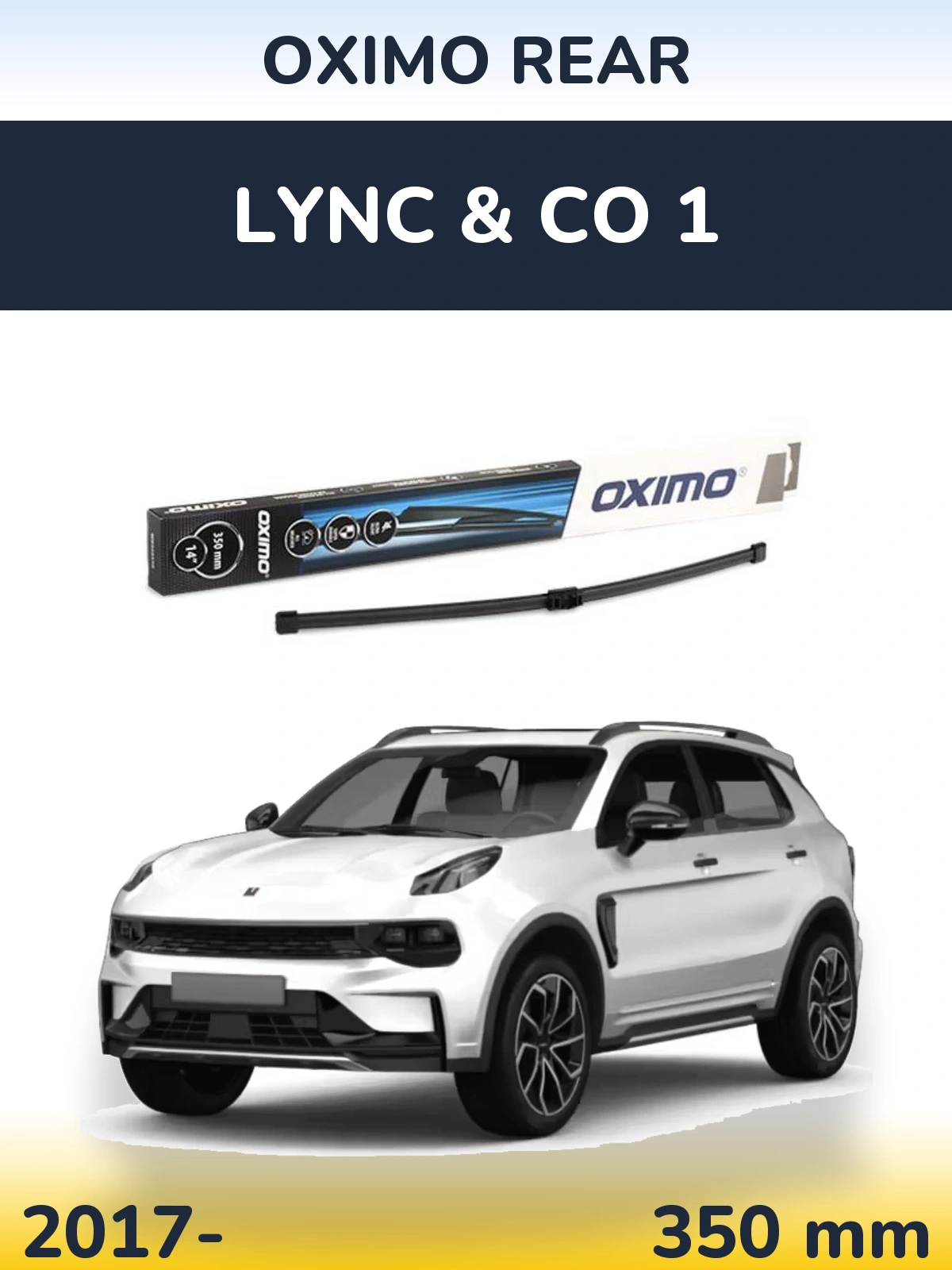 Rear wiper blade Oximo Rear 350 mm for Lync & Co 1 2017-2026