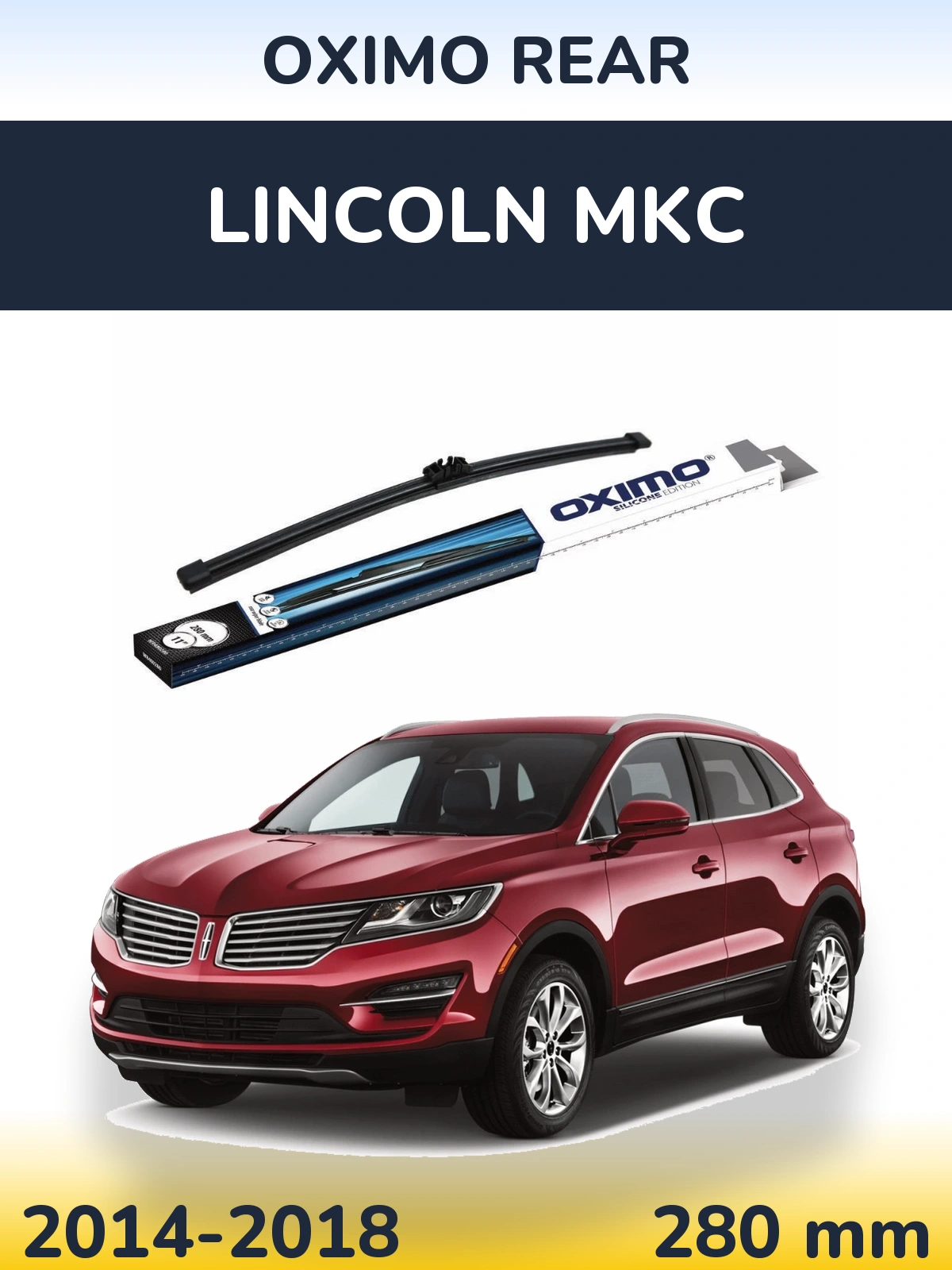 Rear wiper blade Oximo Rear 280 mm for Lincoln MKC 2014-2018
