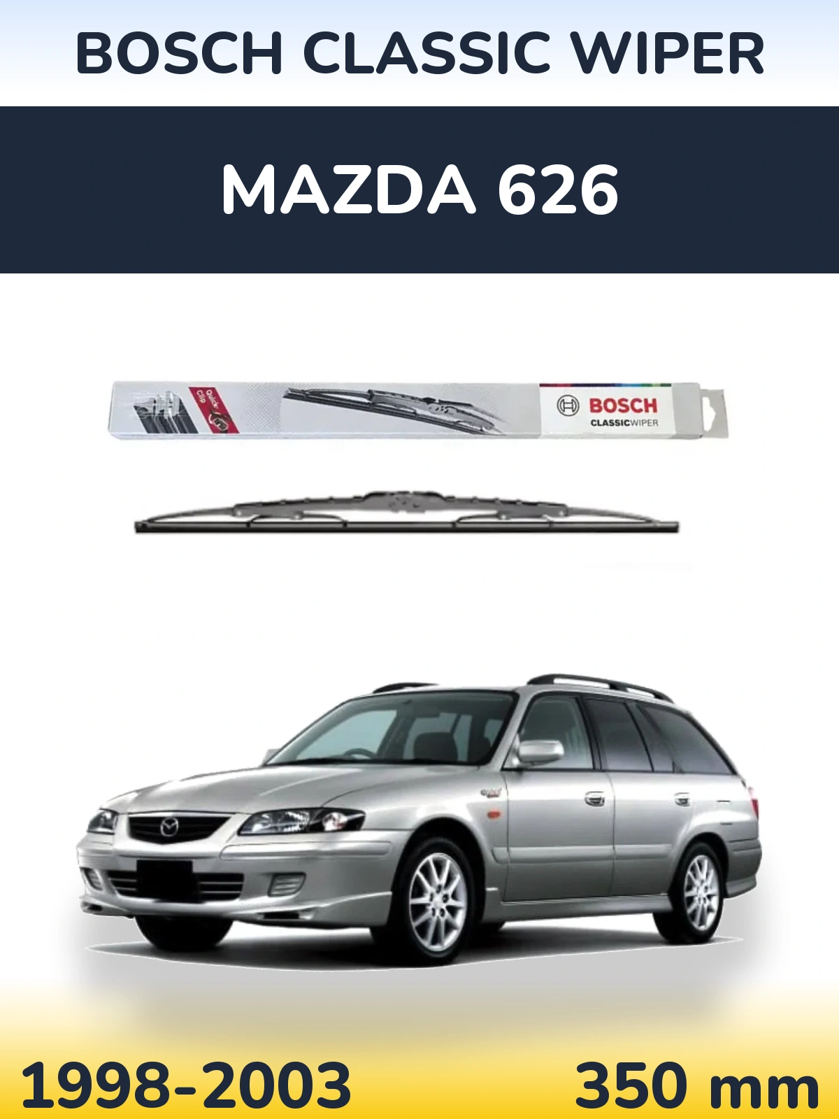 Tylna wycieraczka BOSCH Classic Wiper 340 mm do Mazda 626 1998-2003