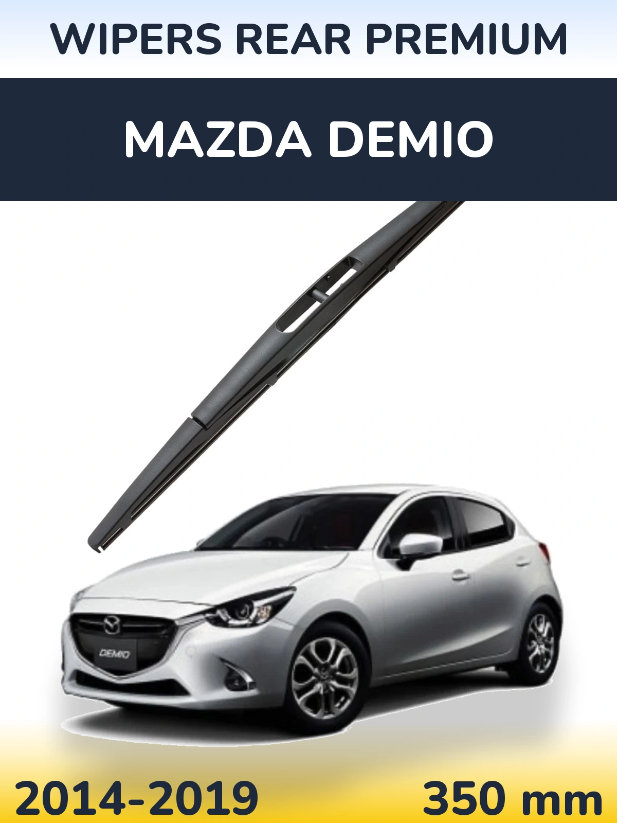 Rear wiper blade WIPERS REAR PREMIUM 350 mm for Mazda Demio 2014-2019