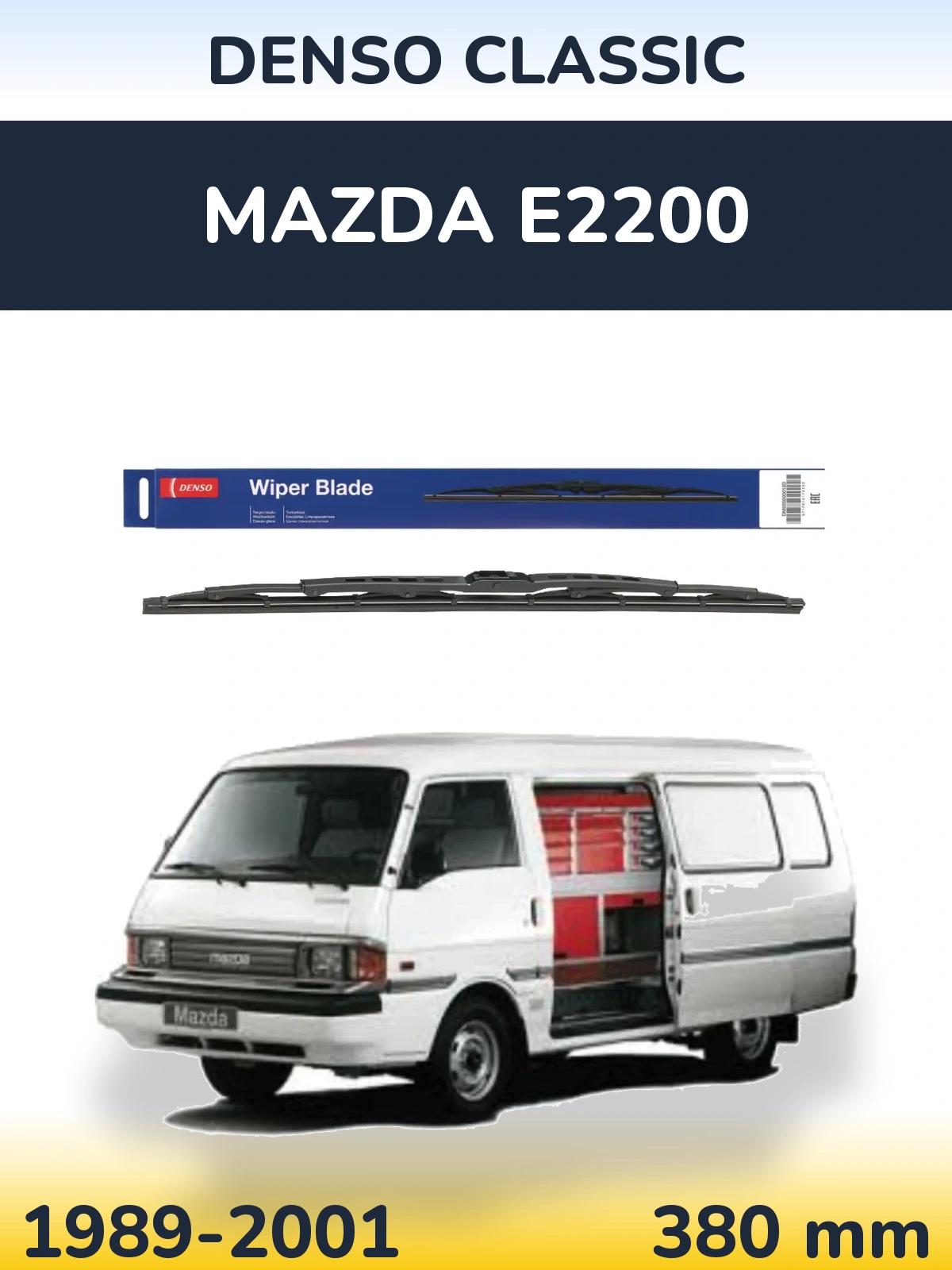 Tylna wycieraczka Denso Classic 380 mm do Mazda E2200 1989-2001
