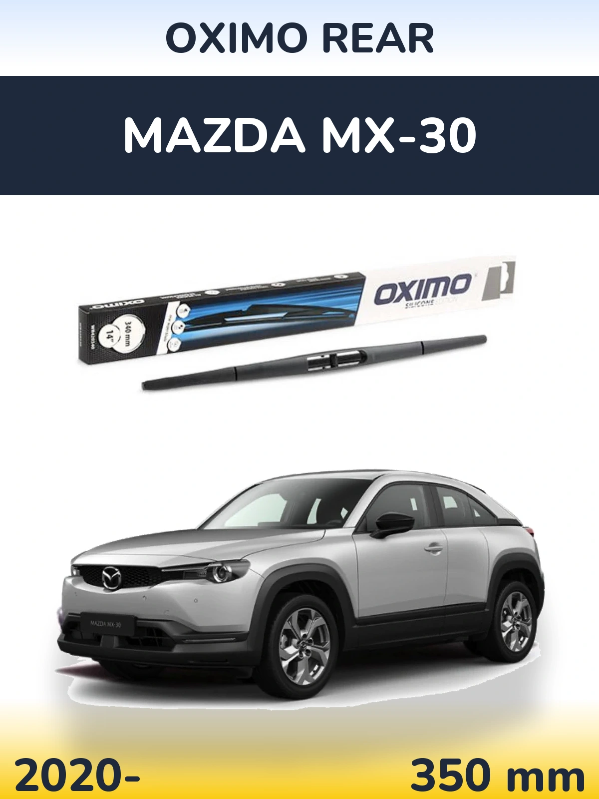 Rear wiper blade Oximo Rear 350 mm for Mazda MX-30 2020-2026