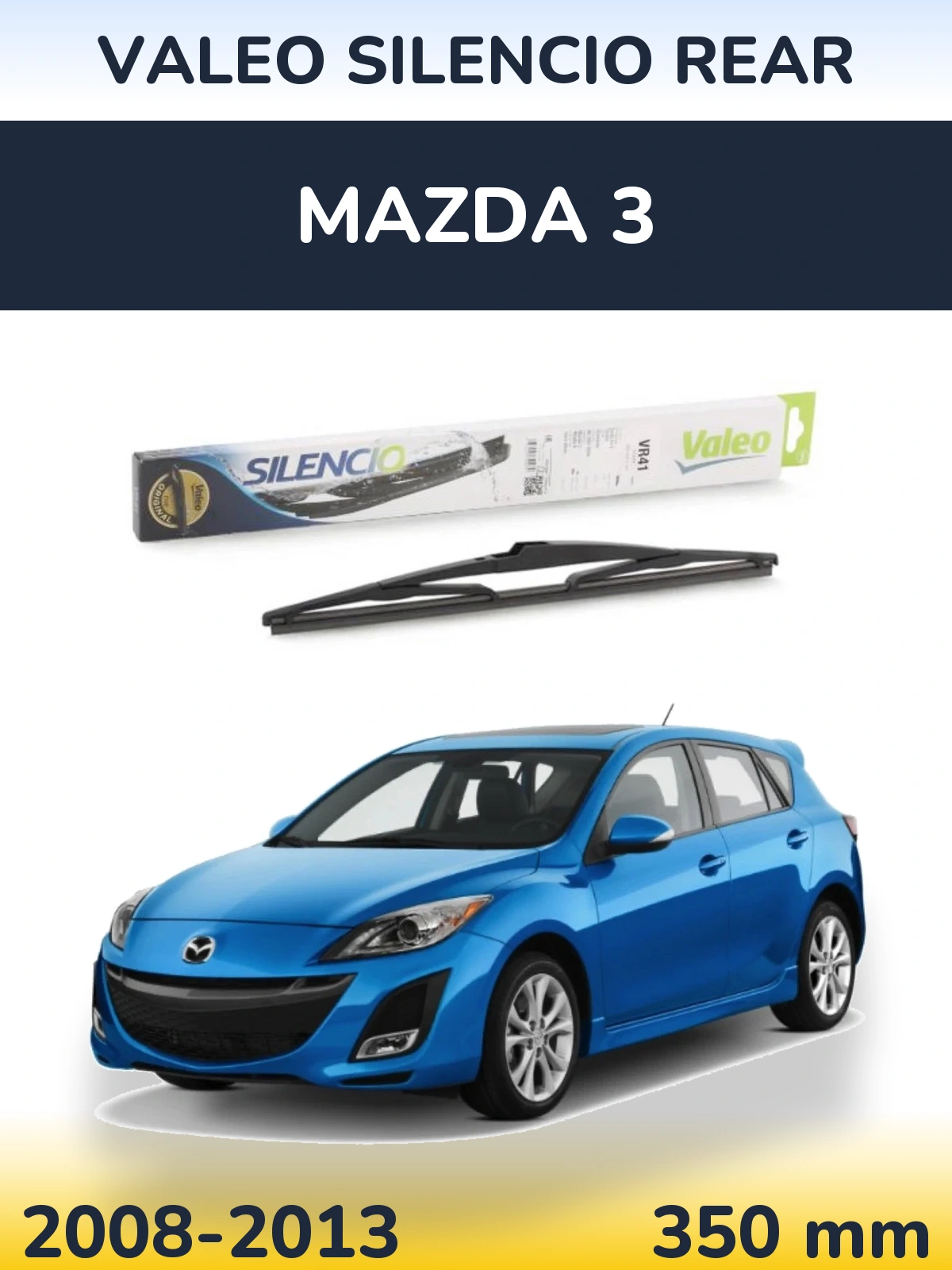 Tylna wycieraczka Valeo Silencio Rear 345 mm do Mazda 3 2008-2013