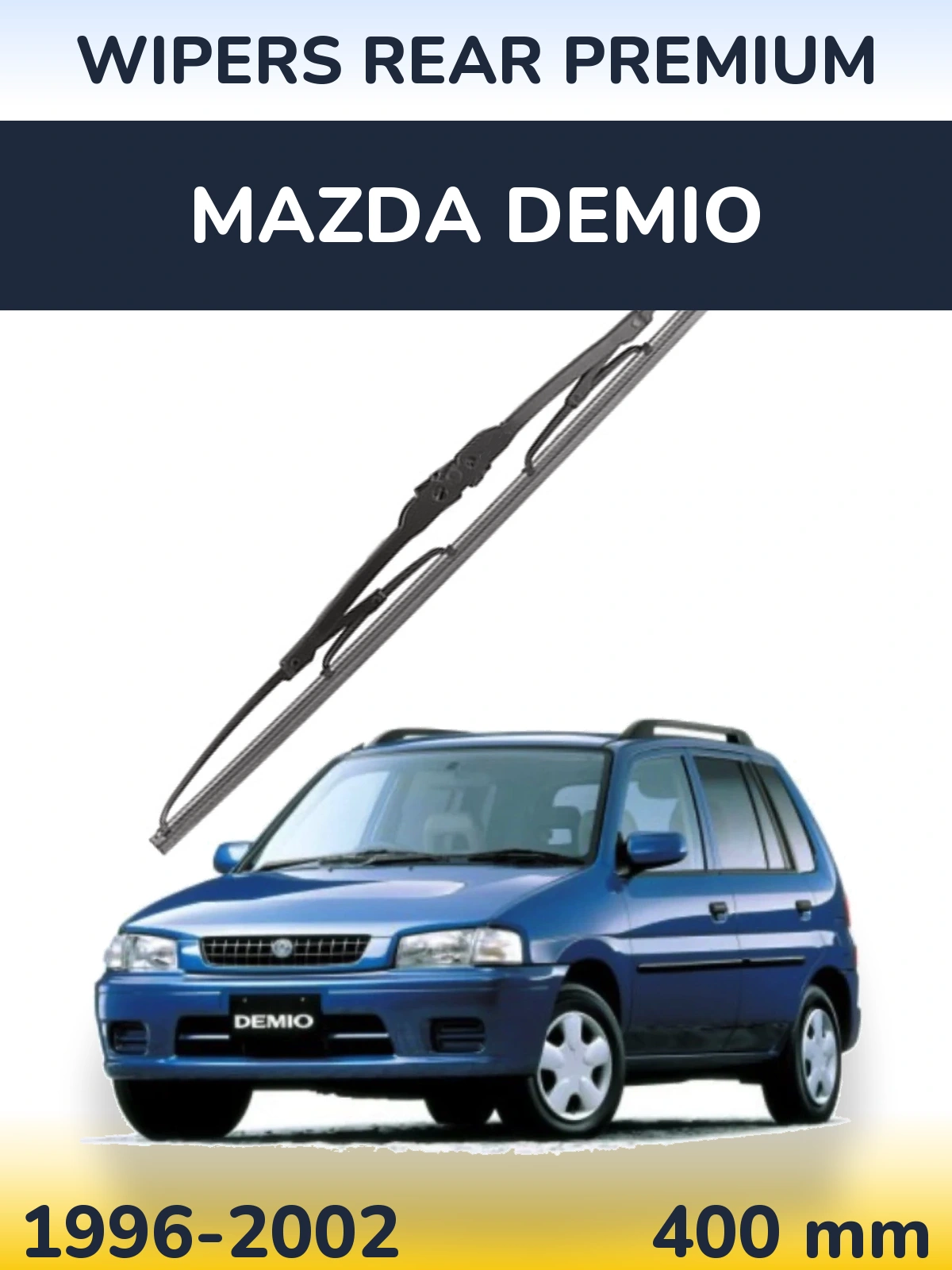 Rear wiper blade WIPERS REAR PREMIUM 400 mm for Mazda Demio 1996-2002