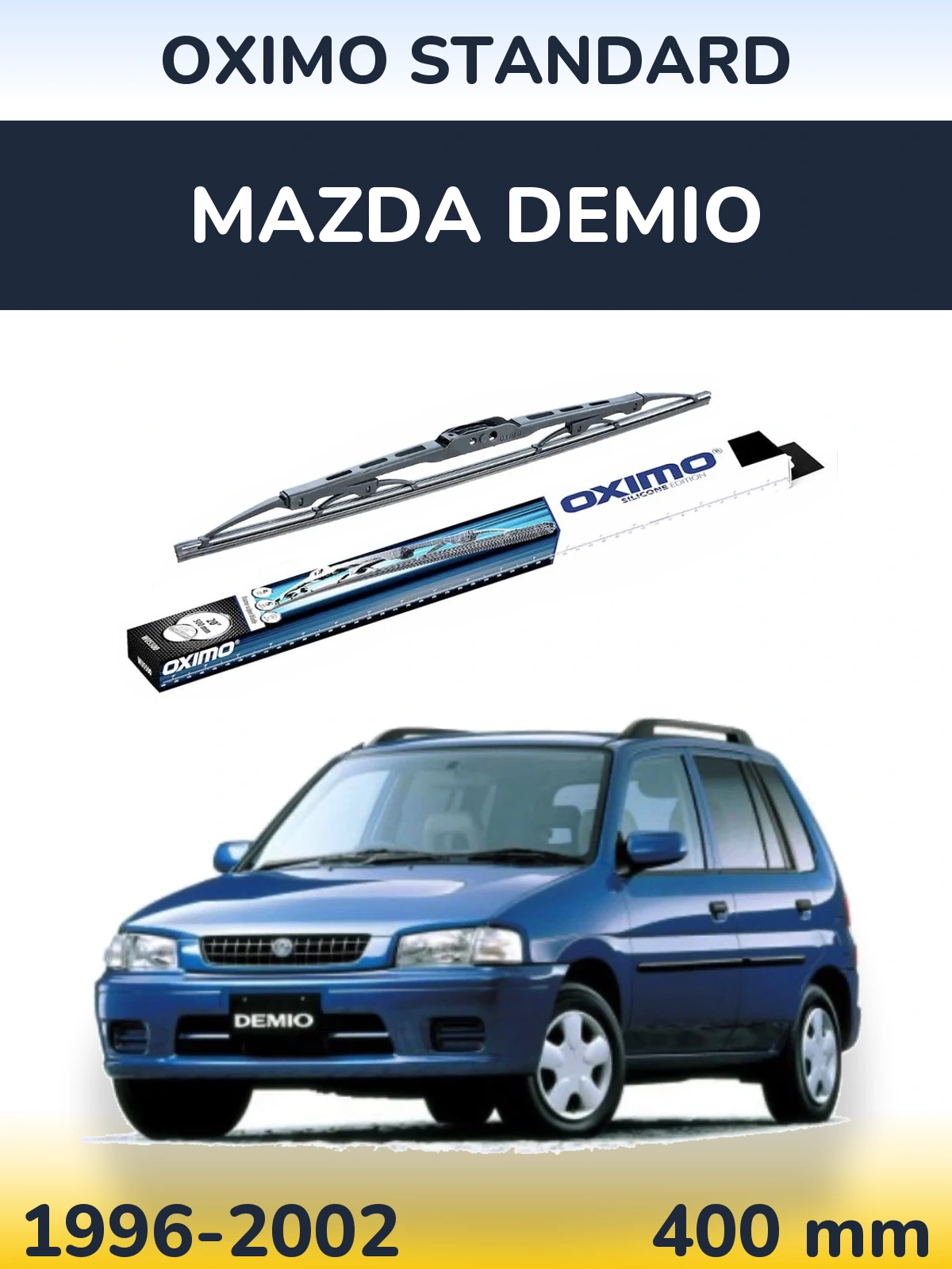 Tylna wycieraczka Oximo Standard 400 mm do Mazda Demio 1996-2002