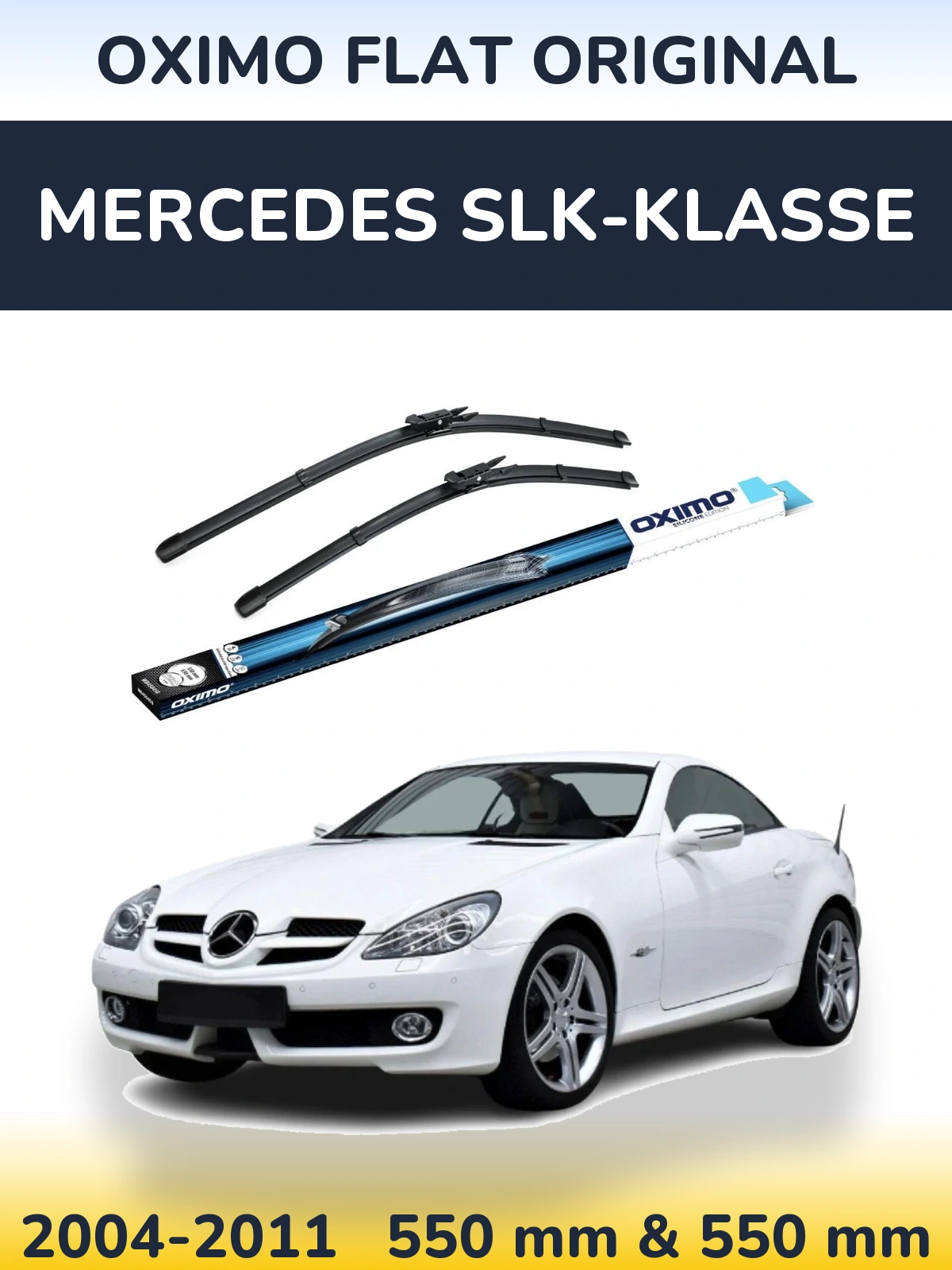 Komplet przednich wycieraczek Oximo Flat Original 550 & 550 mm do Mercedes SLK-Klasse 2004-2011
