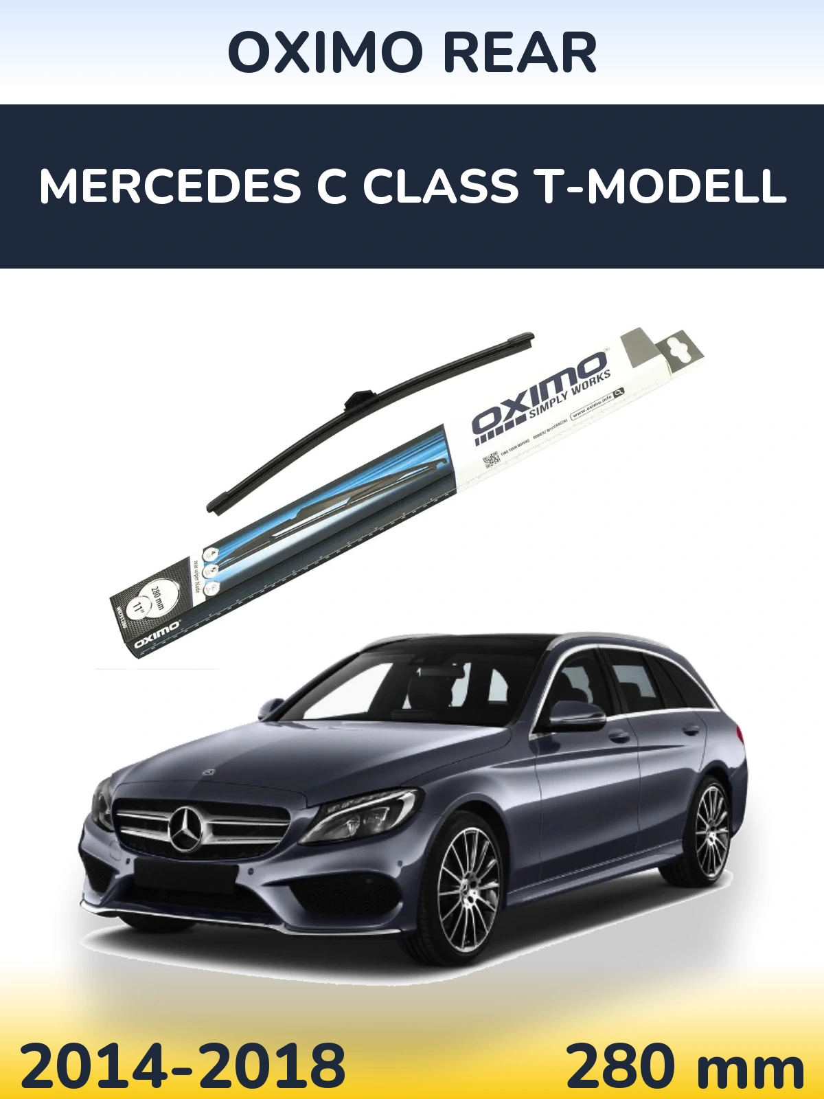 Задня щітка Oximo Rear 280 мм для Mercedes C Class T-Модельl 2014-2018