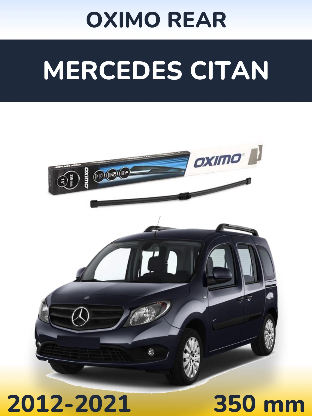 Rear wiper blade Oximo Rear 350 mm for Mercedes Citan 2012-2021