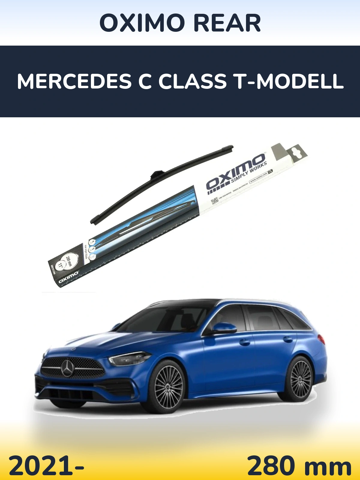 Задня щітка Oximo Rear 280 мм для Mercedes C Class T-Модельl 2021-2026