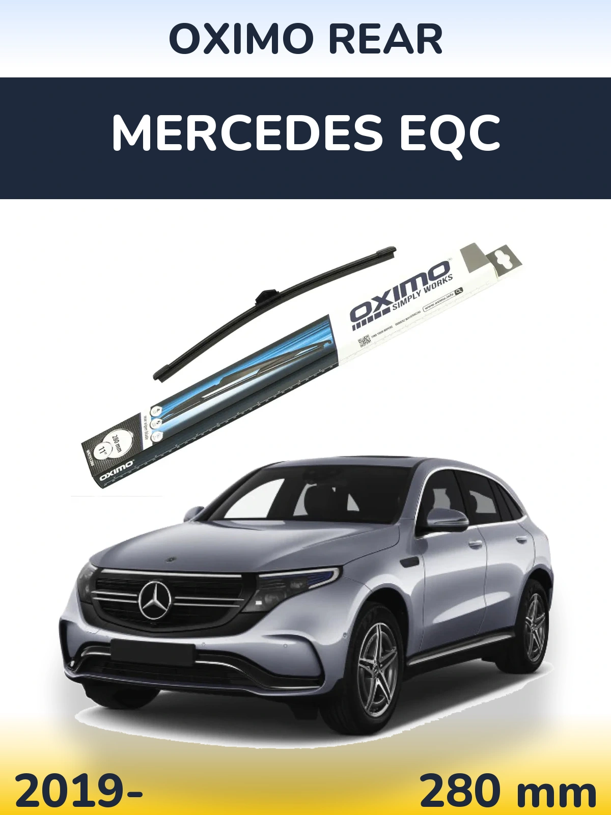 Rear wiper blade Oximo Rear 280 mm for Mercedes EQC 2019-2026