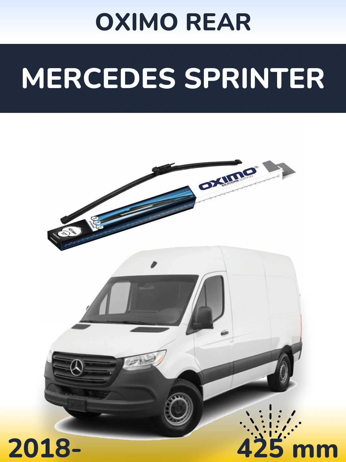 Задня щітка Oximo Rear 425 мм для Mercedes Sprinter 2018-2026