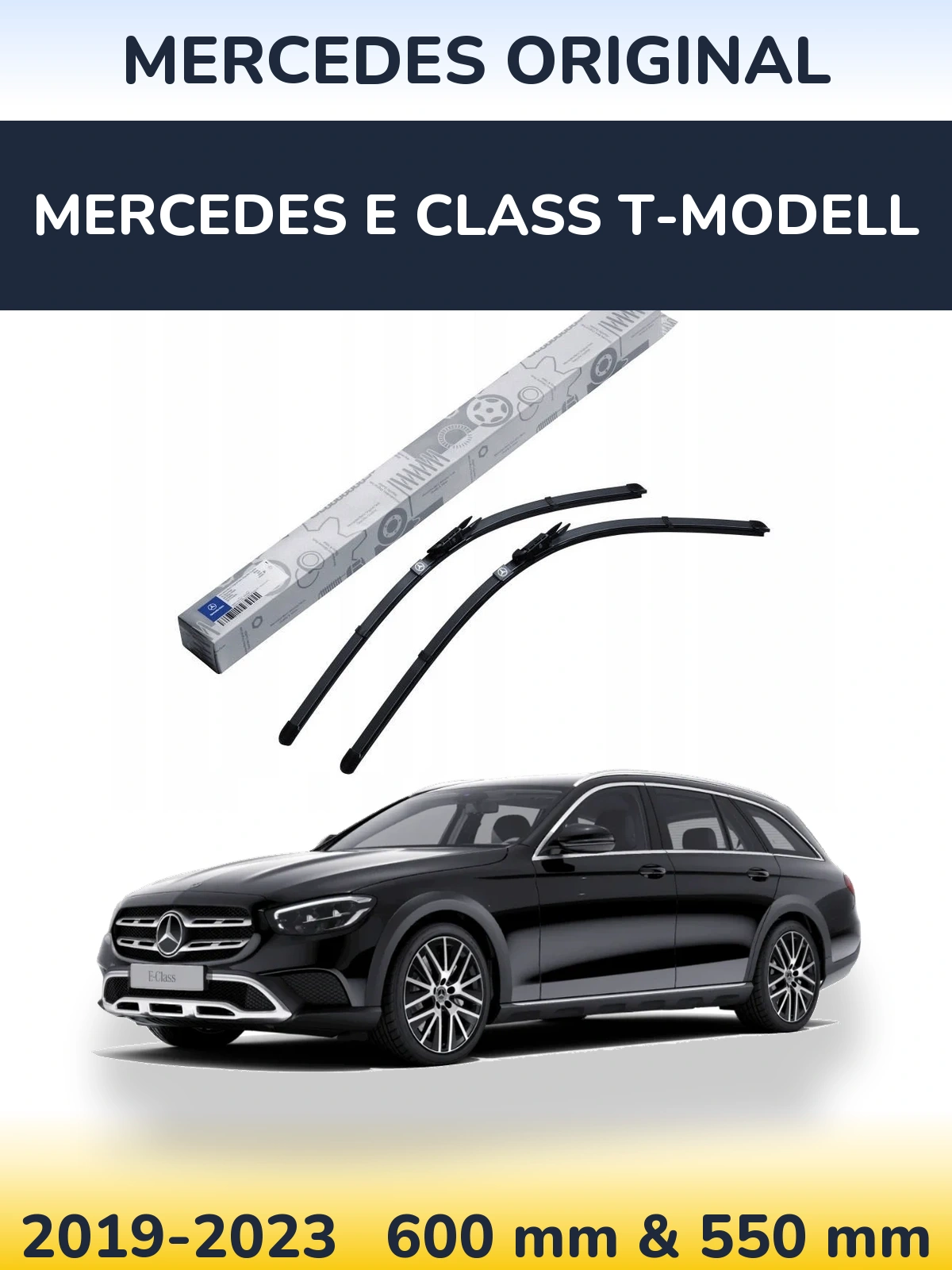 Комплект передніх щіток Mercedes OEM Mercedes Original 600 & 550 мм для Mercedes E Class T-Модельl 2019-2023