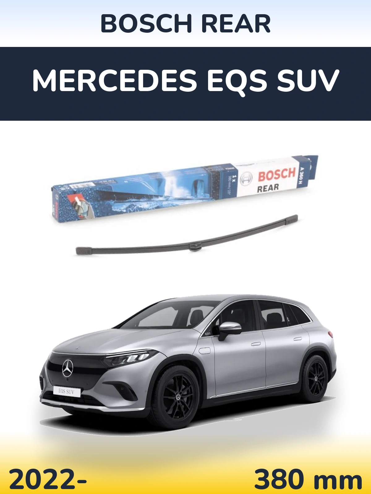 Tylna wycieraczka BOSCH Rear 380 mm do Mercedes EQS SUV 2022-2026