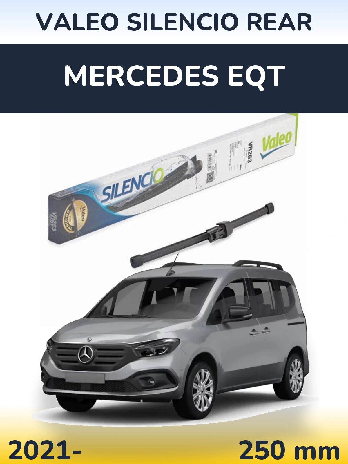 Tylna wycieraczka Valeo Silencio Rear 250 mm do Mercedes EQT 2021-2026
