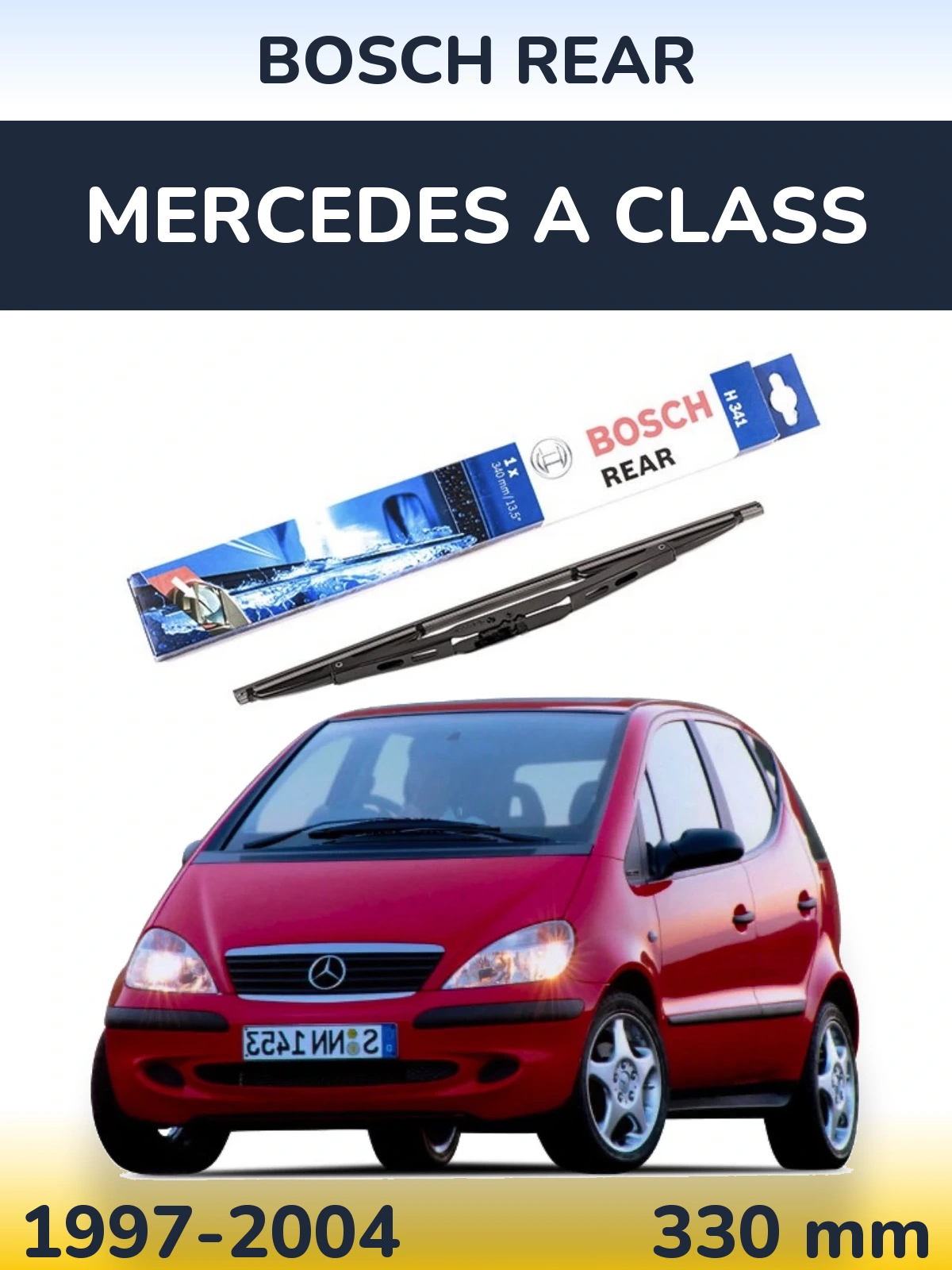 Задний дворник BOSCH Rear 340 мм для Mercedes A Class 1997-2004