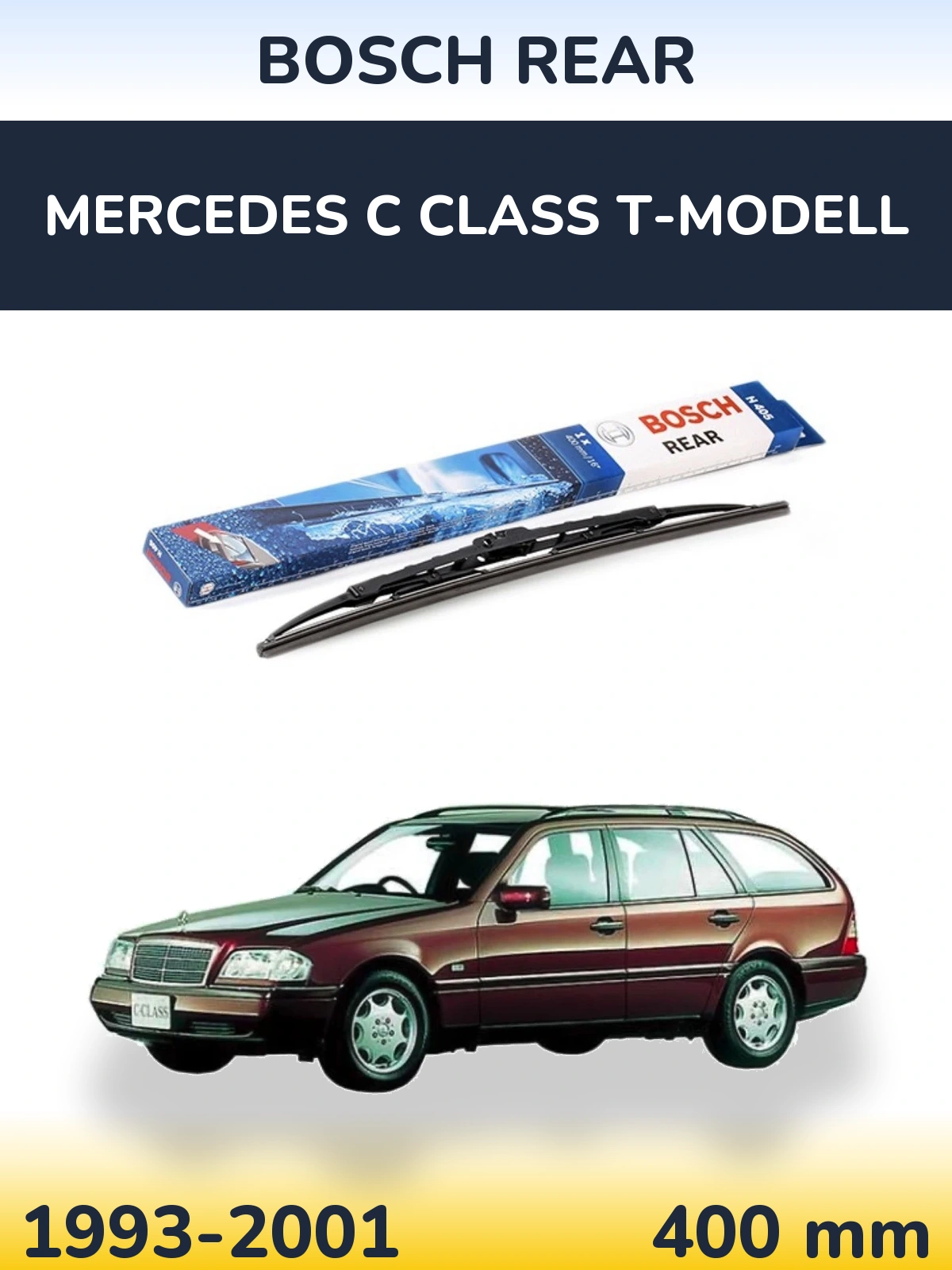 Задня щітка BOSCH Rear 380 мм для Mercedes C Class T-Модельl 1993-2001