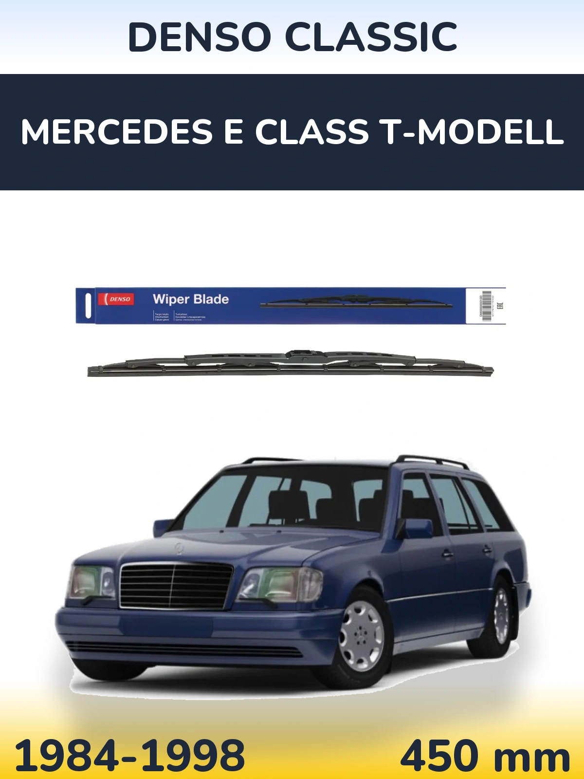 Задний дворник Denso Classic 450 мм для Mercedes E Class T-Модельl 1984-1998