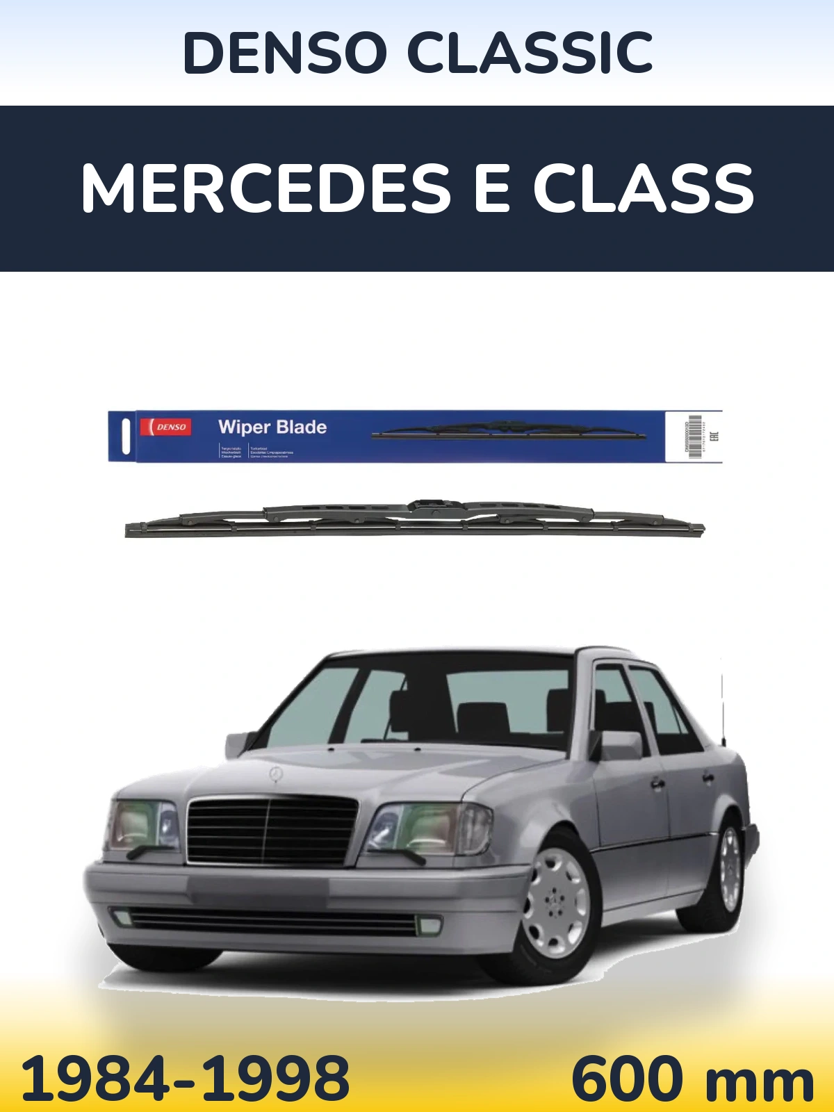 Передний дворник Denso Classic 600 мм для Mercedes E Class 1984-1998