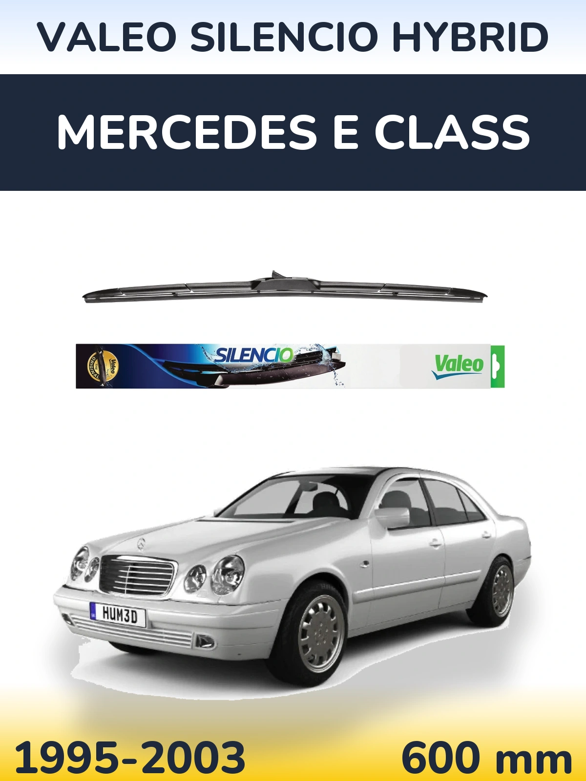 Передня щітка Valeo Silencio Hybrid 600 мм для Mercedes E Class 1995-2003