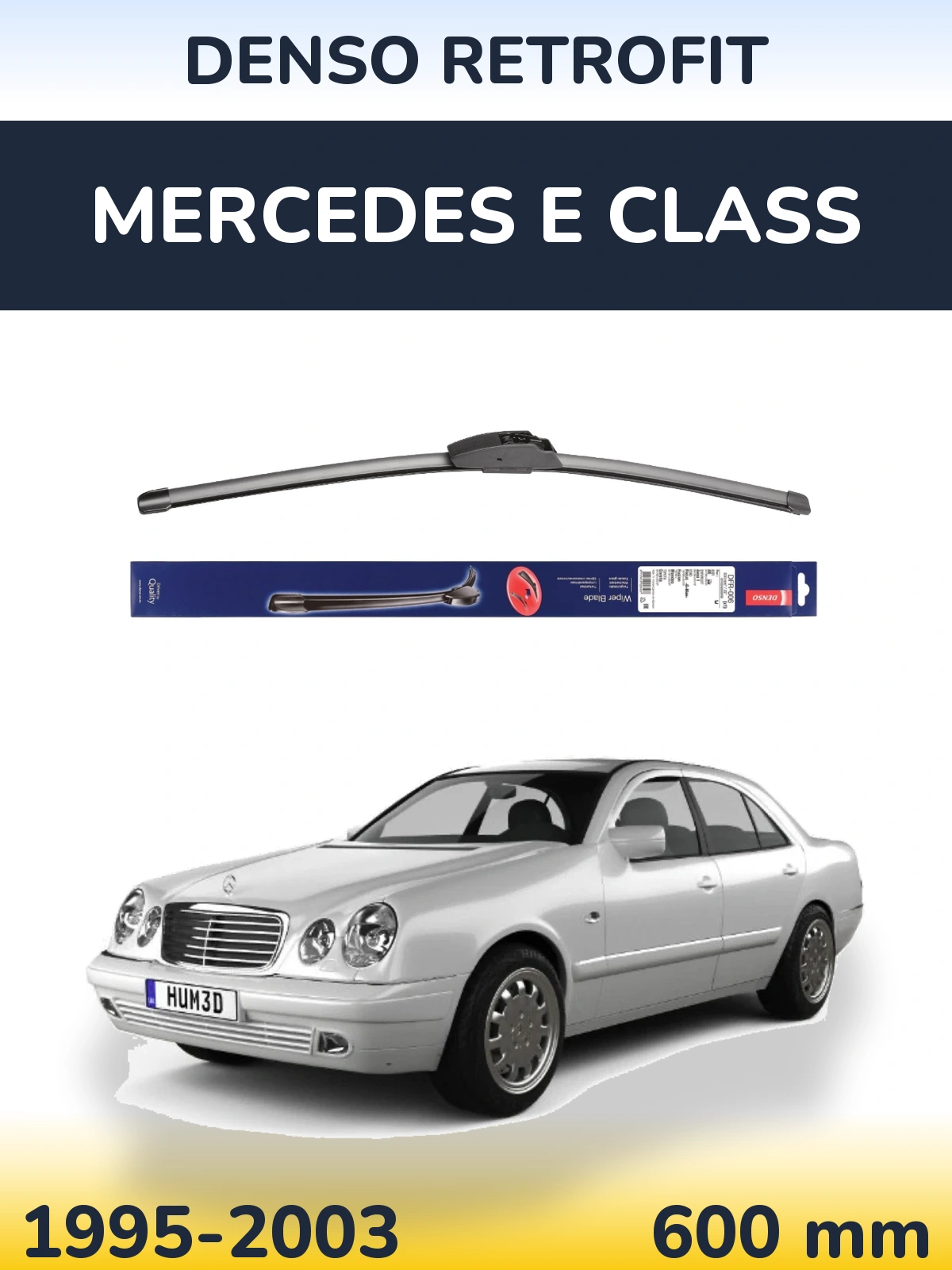 Przednia wycieraczka Denso Retrofit 600 mm do Mercedes Klasa E 1995-2003