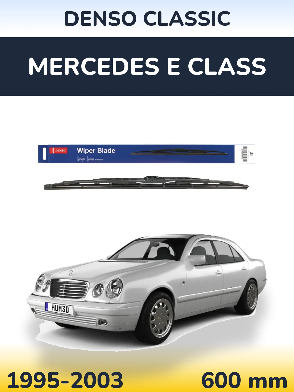 Przednia wycieraczka Denso Classic 600 mm do Mercedes Klasa E 1995-2003