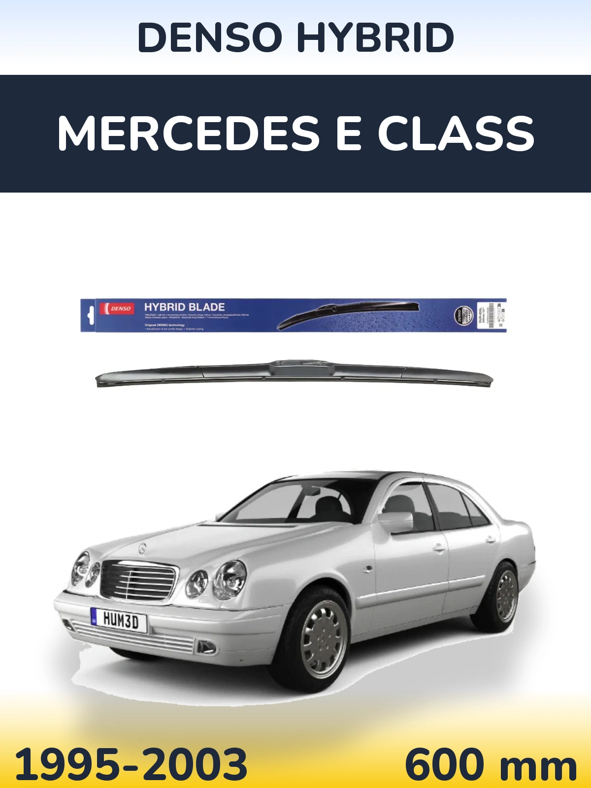 Przednia wycieraczka Denso Hybrid 600 mm do Mercedes Klasa E 1995-2003