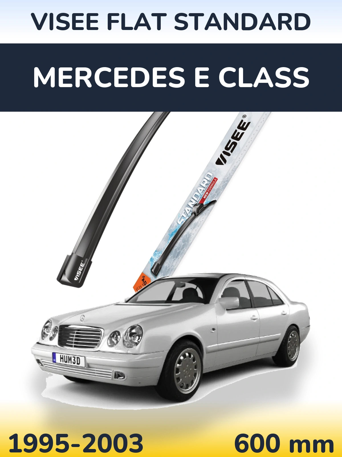 Przednia wycieraczka VISEE FLAT STANDARD 600 mm do Mercedes Klasa E 1995-2003