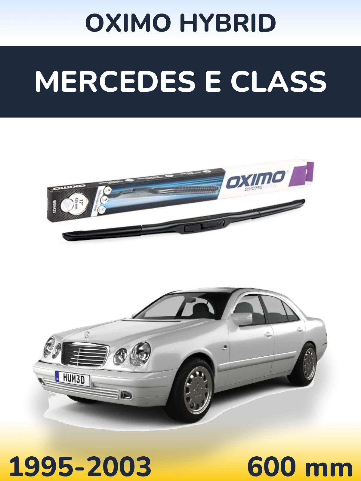 Передня щітка Oximo Hybrid 600 мм для Mercedes E Class 1995-2003