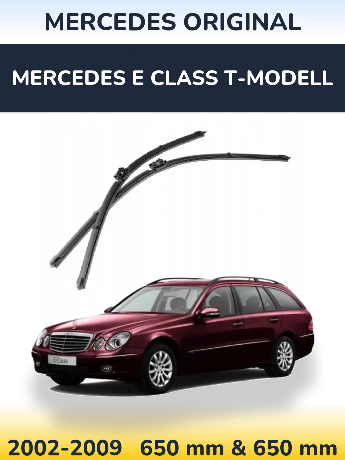 Комплект передних дворников Mercedes OEM Mercedes Original 650 & 650 мм для Mercedes E Class T-Модельl 2002-2009