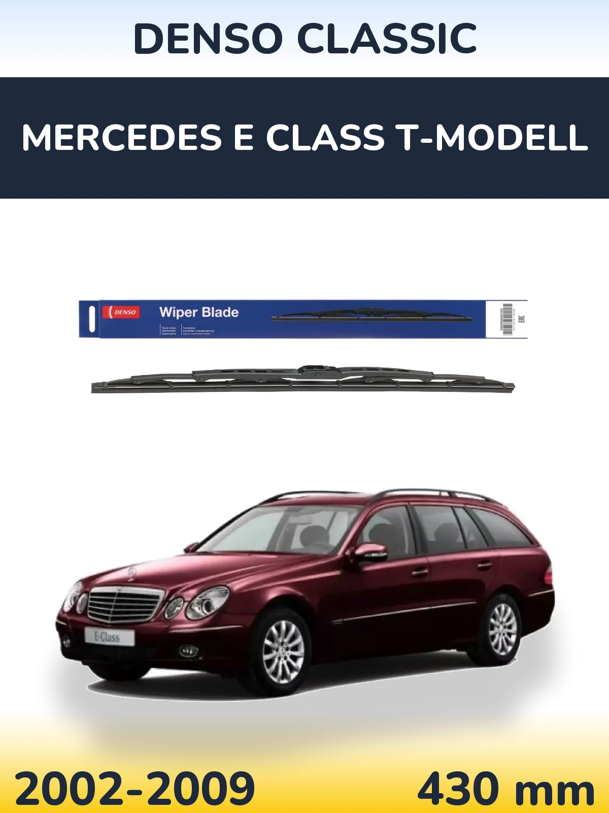Tylna wycieraczka Denso Classic 430 mm do Mercedes Klasa E T-Modell 2002-2009