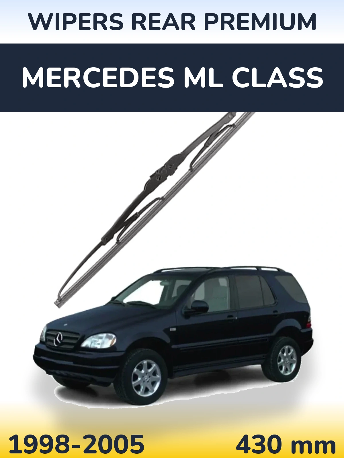 Задня щітка WIPERS REAR PREMIUM 430 мм для Mercedes ML Class 1998-2005