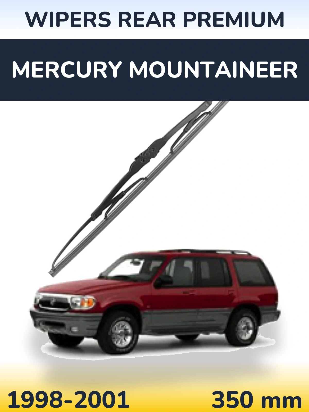 Задня щітка WIPERS REAR PREMIUM 350 мм для Mercury Mountaineer 1998-2001
