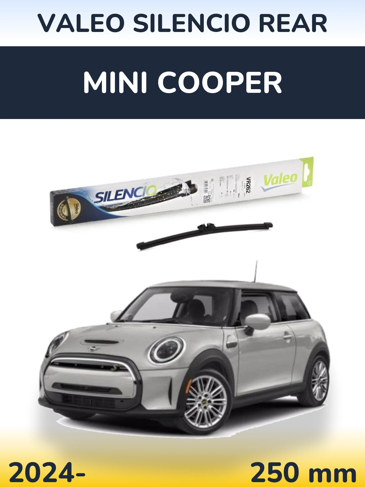 Задний дворник Valeo Silencio Rear 240 мм для MINI Cooper 2024-2026
